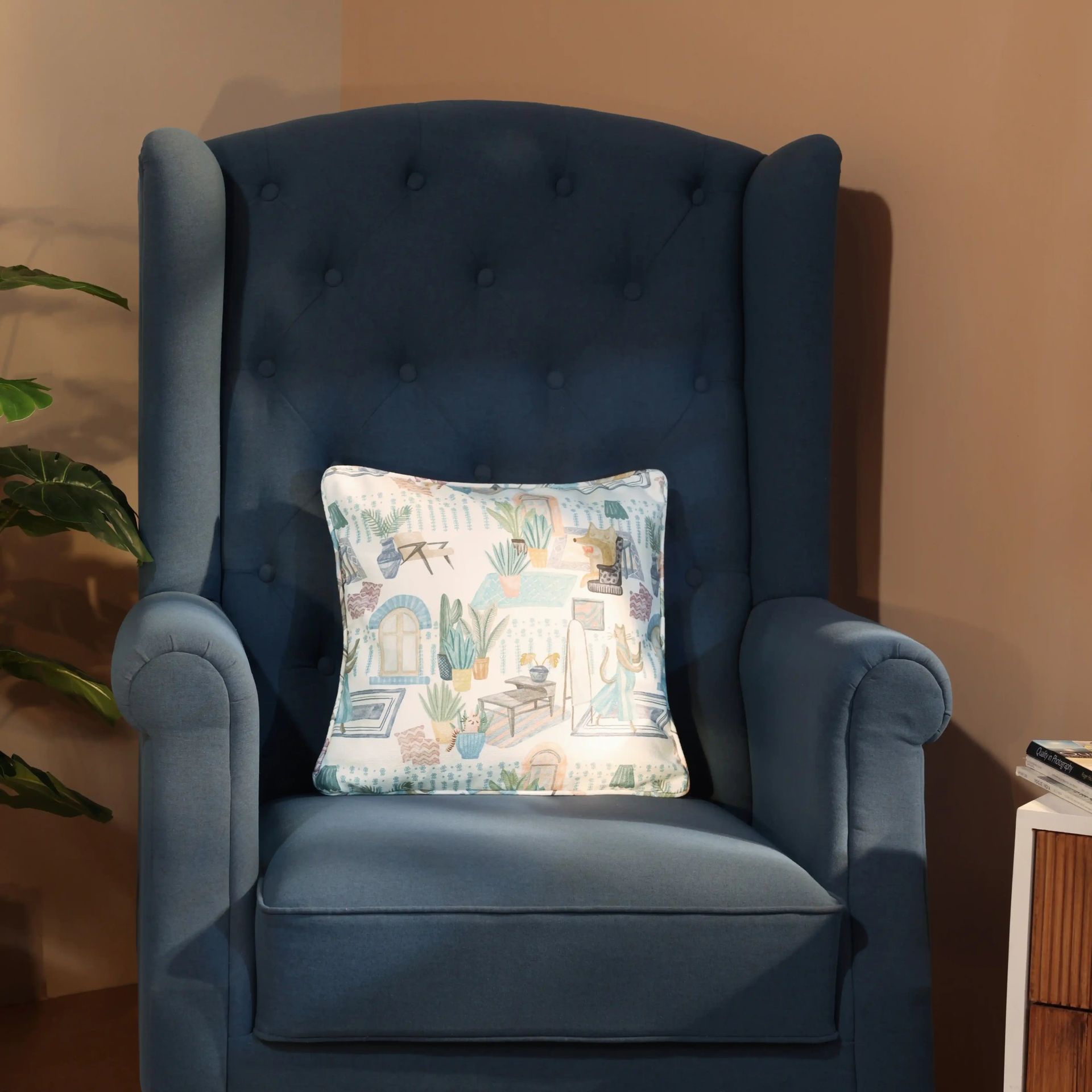 Graphic 100% Polyester Playful Fiesta Cushion Cover | Espricia