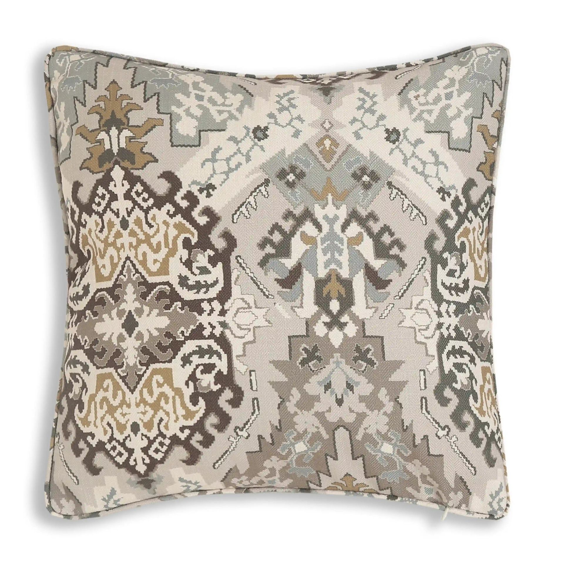 Ethnic 100% Polyester Earthy Bliss Cushion Cover | Espricia