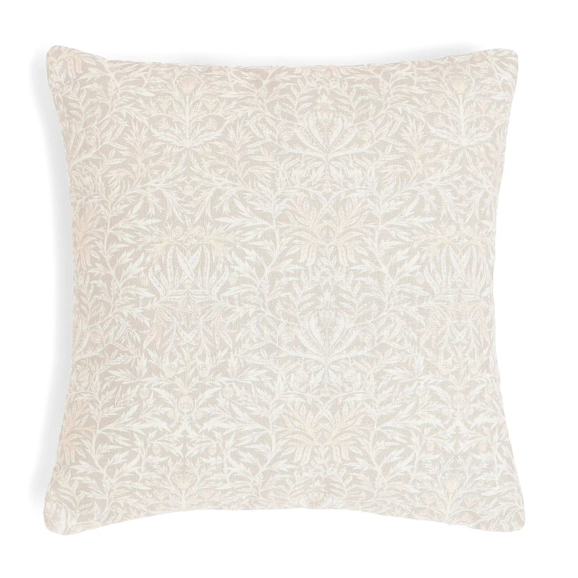 Indian Heritage Polyester Blend Biscotti Cushion Cover | Vissencia