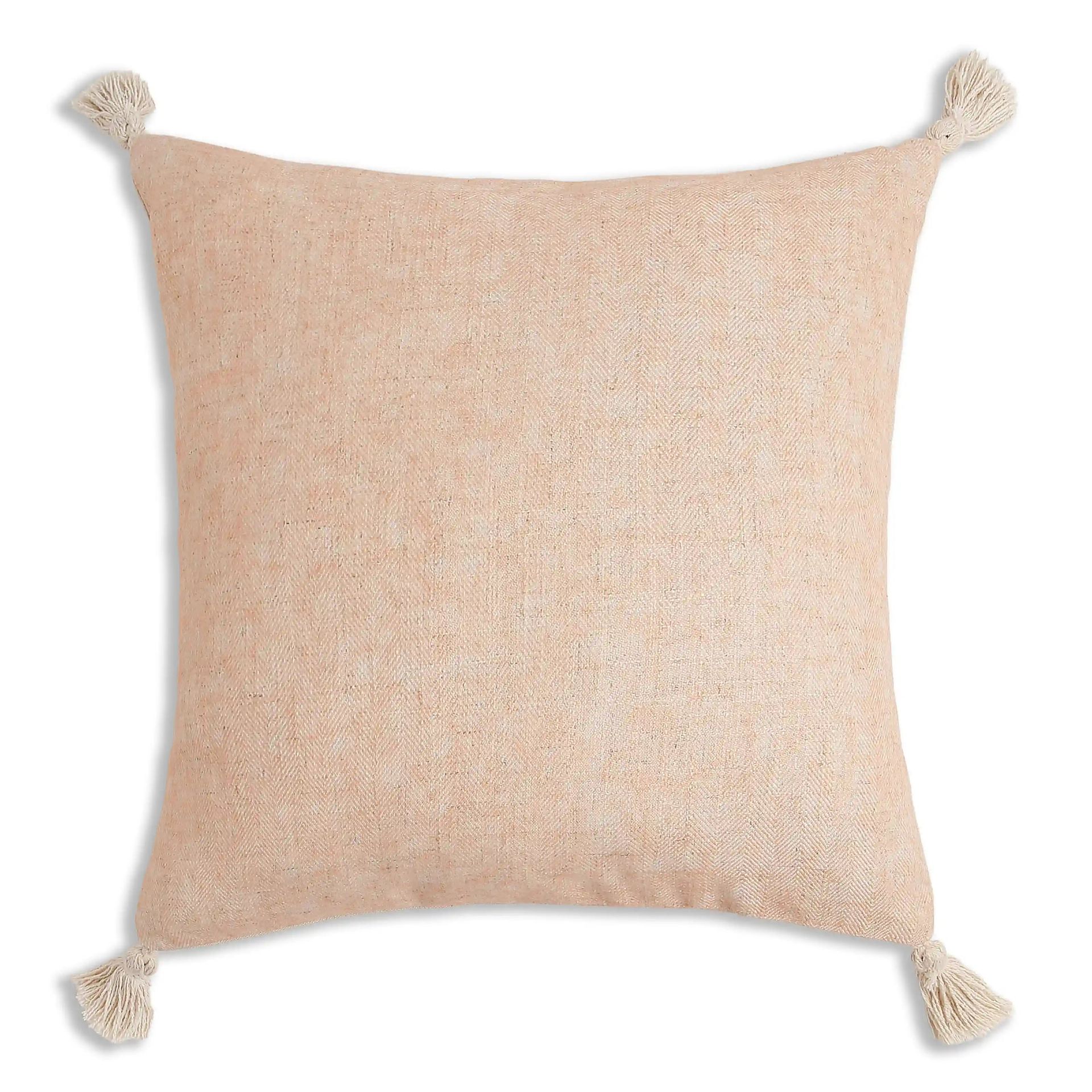 Indian Heritage Linen Blend Sunset Sorbet Cushion Cover | Vissencia