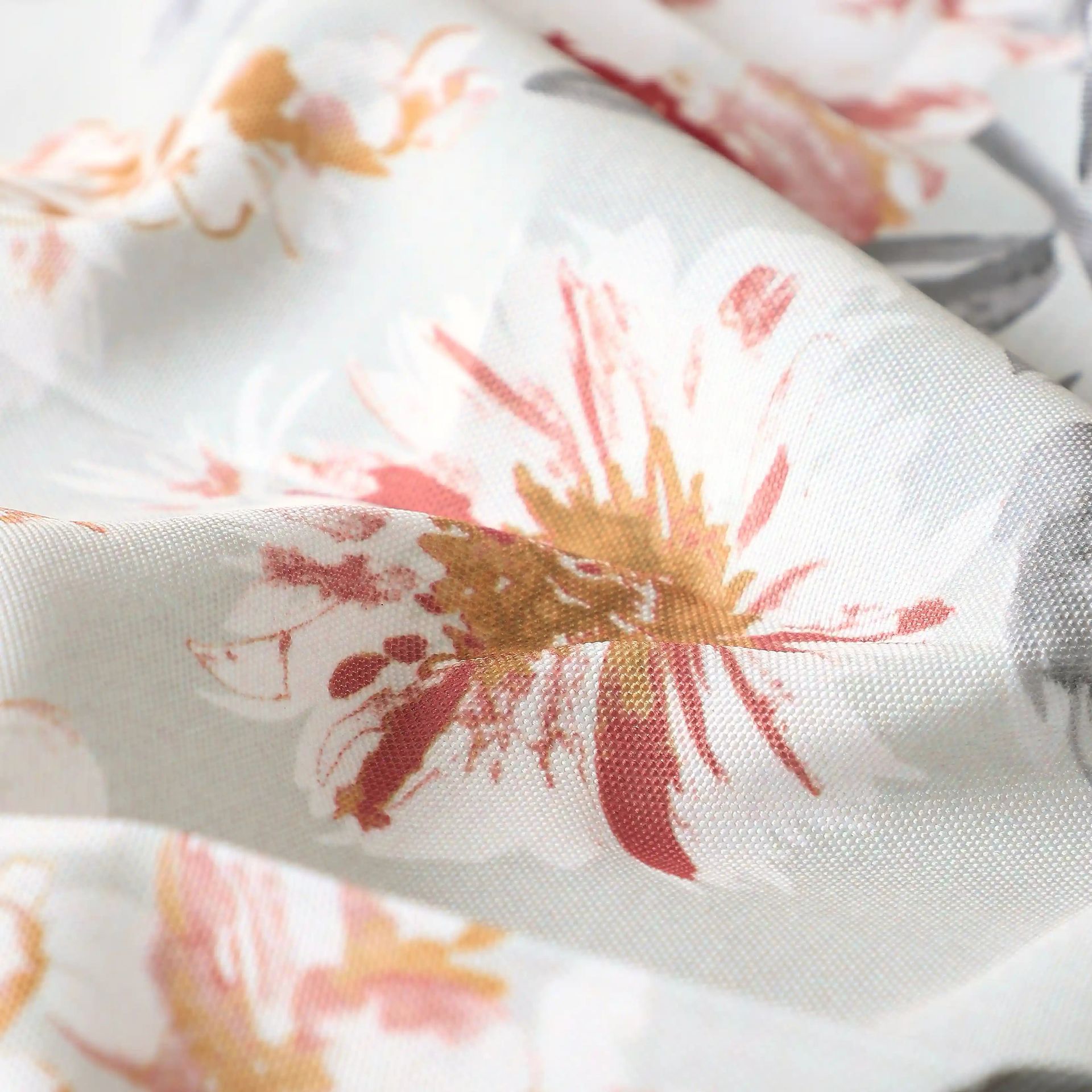 Floral 100% Polyester Steel Set of 2 Door Curtains | Chippa Lane