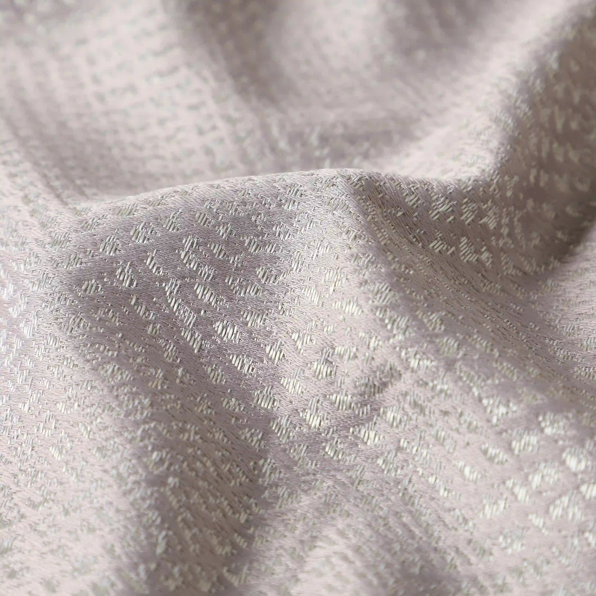 Jacquard Polyester Cotton blend Dusky Lilac Set of 2 Door Curtains | De Jacquard Luxe