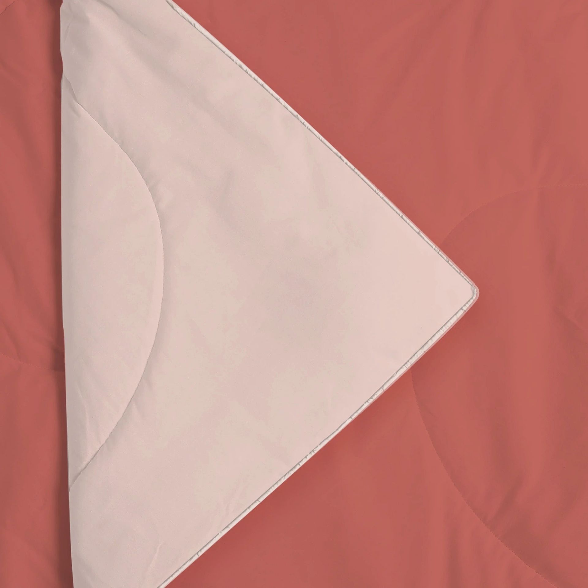 Solid 300 GSM 100% Cotton Burnt Sienna & Peach King Comforter | Plumelle
