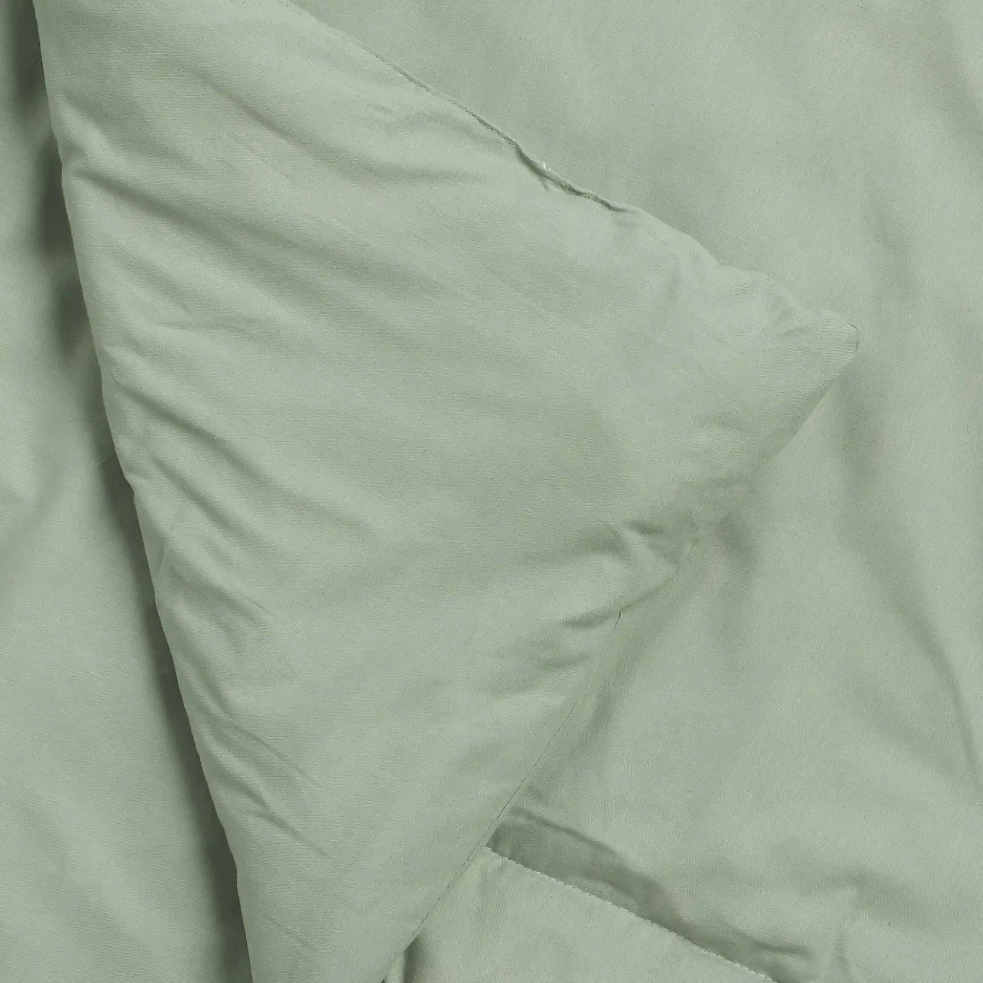 Solid Dyed 120 GSM Cotton Green Sage Double Comforter | Paleto