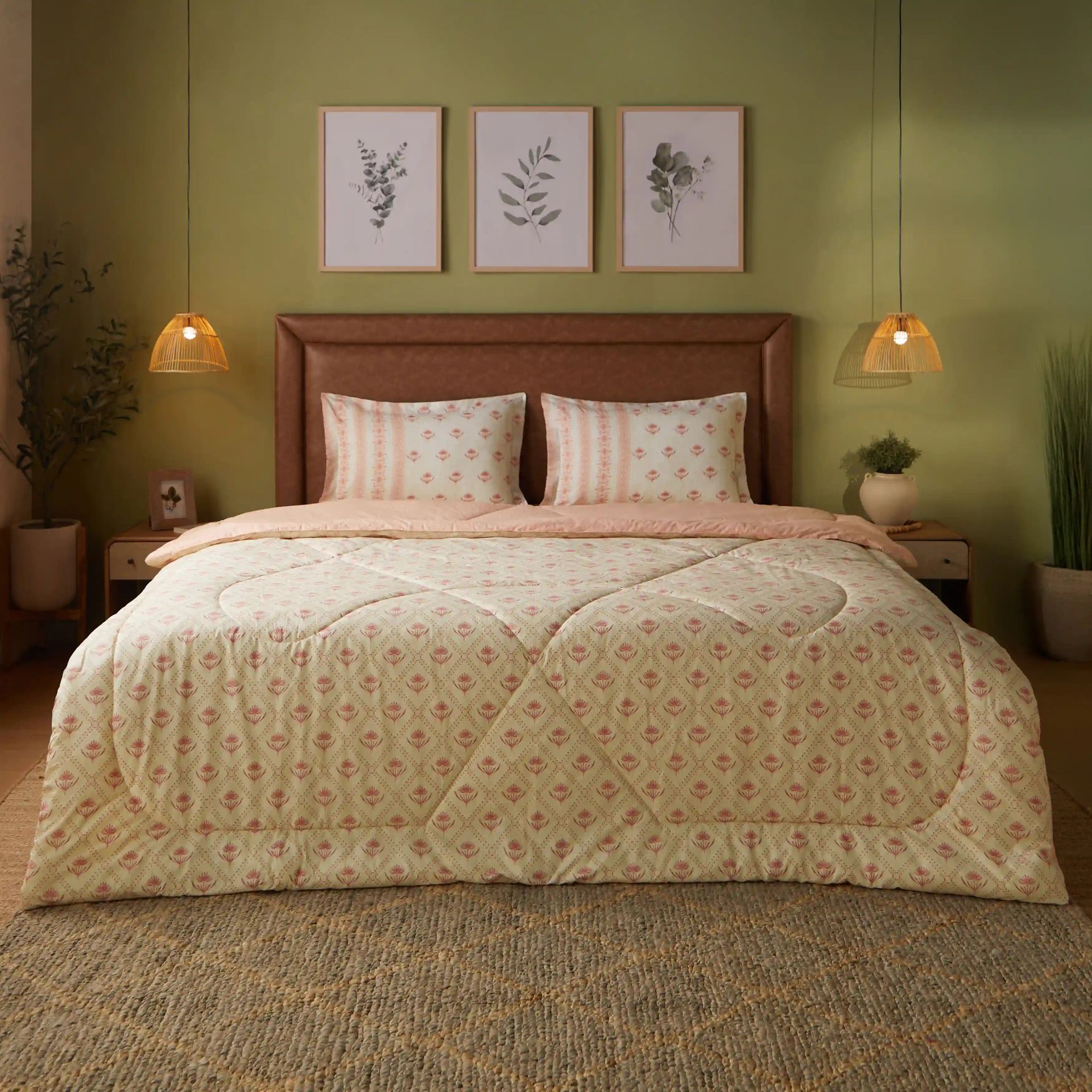 Indian Heritage  GSM 100% Cotton Red Double Comforter | Chippa Lane
