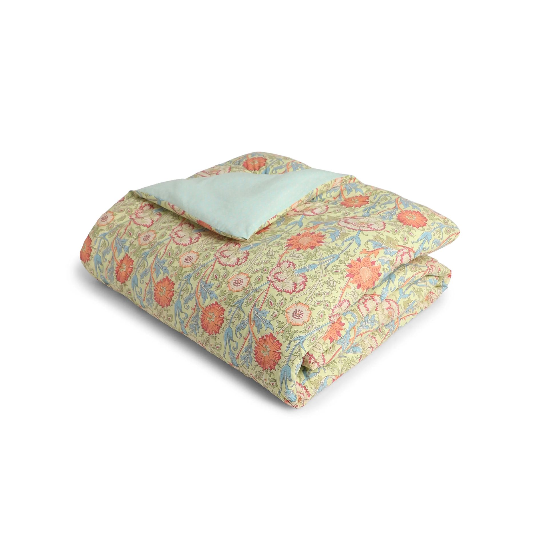 Indian Heritage GSM 100% Cotton Green Double Comforter | Chippa Lane