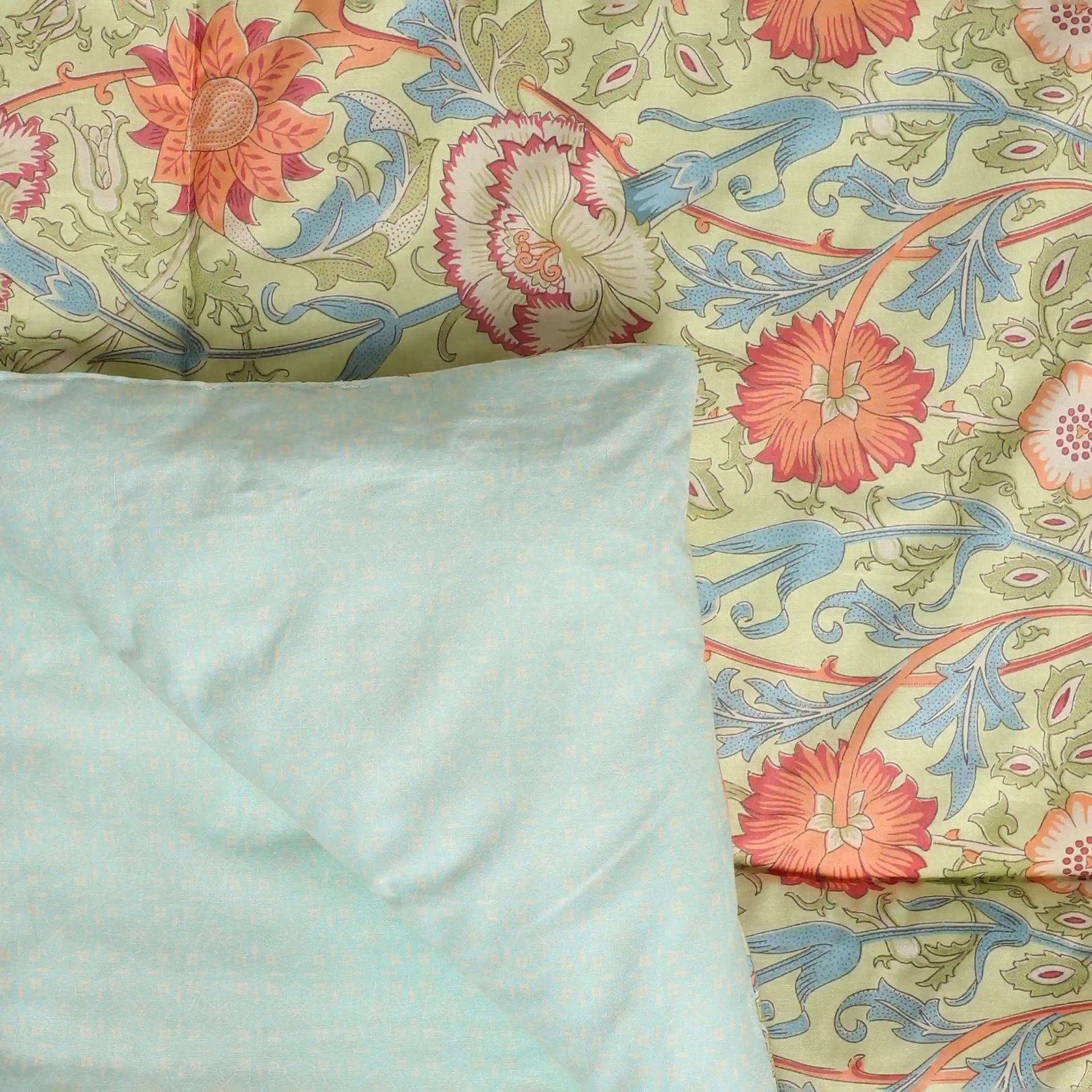 Indian Heritage GSM 100% Cotton Green Double Comforter | Chippa Lane