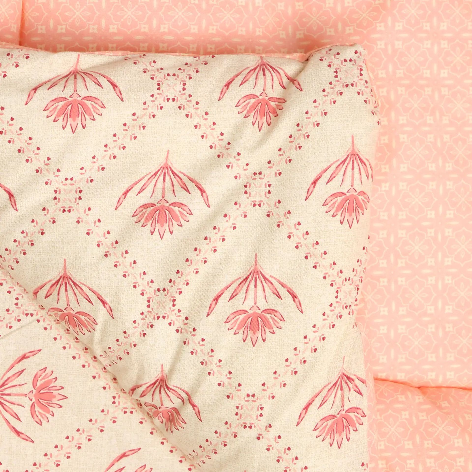 Indian Heritage GSM 100% Cotton Red Double Comforter | Chippa Lane
