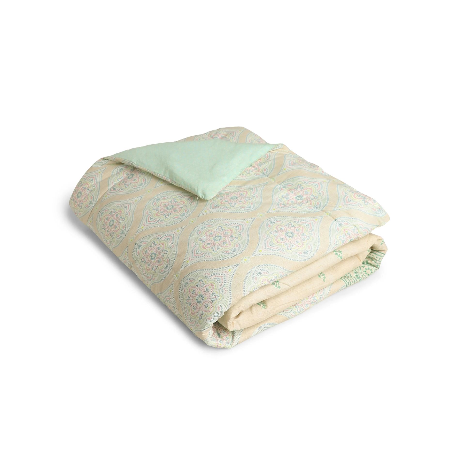 Indian Heritage  GSM 100% Cotton Sage Double Comforter | Chippa Lane