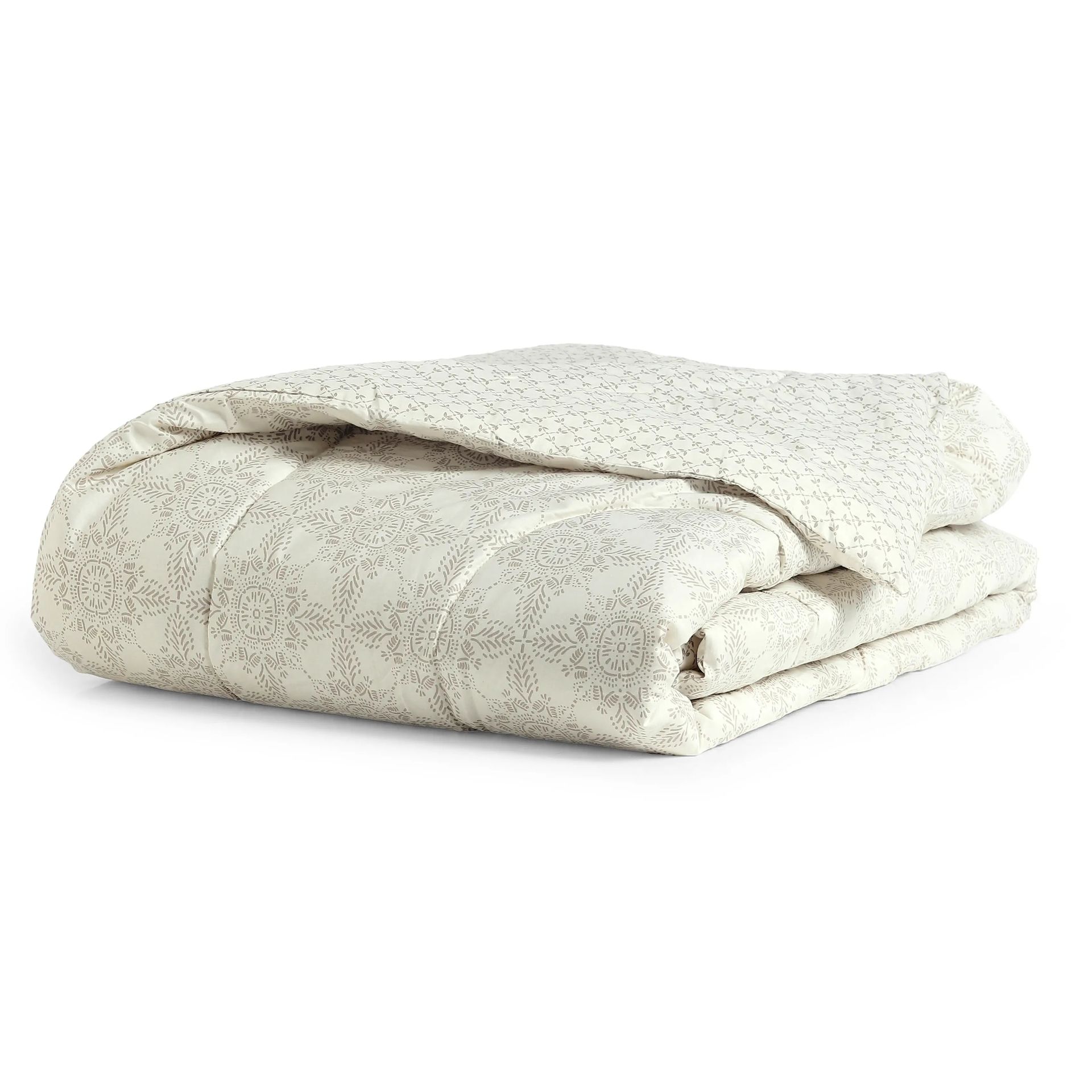 Ethnic 120 GSM 100% Cotton Sage Double Comforter | Fergana