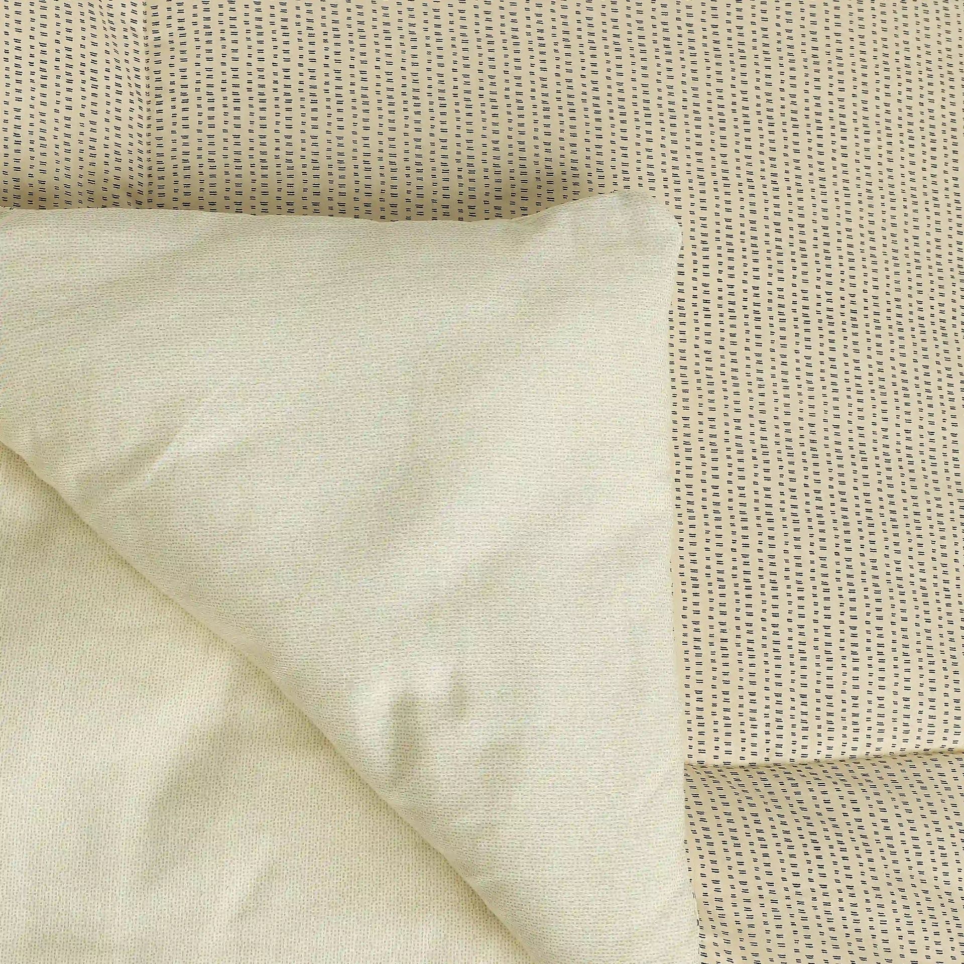 Geometric 120 GSM 100% Cotton Nude Double Comforter | Yutori