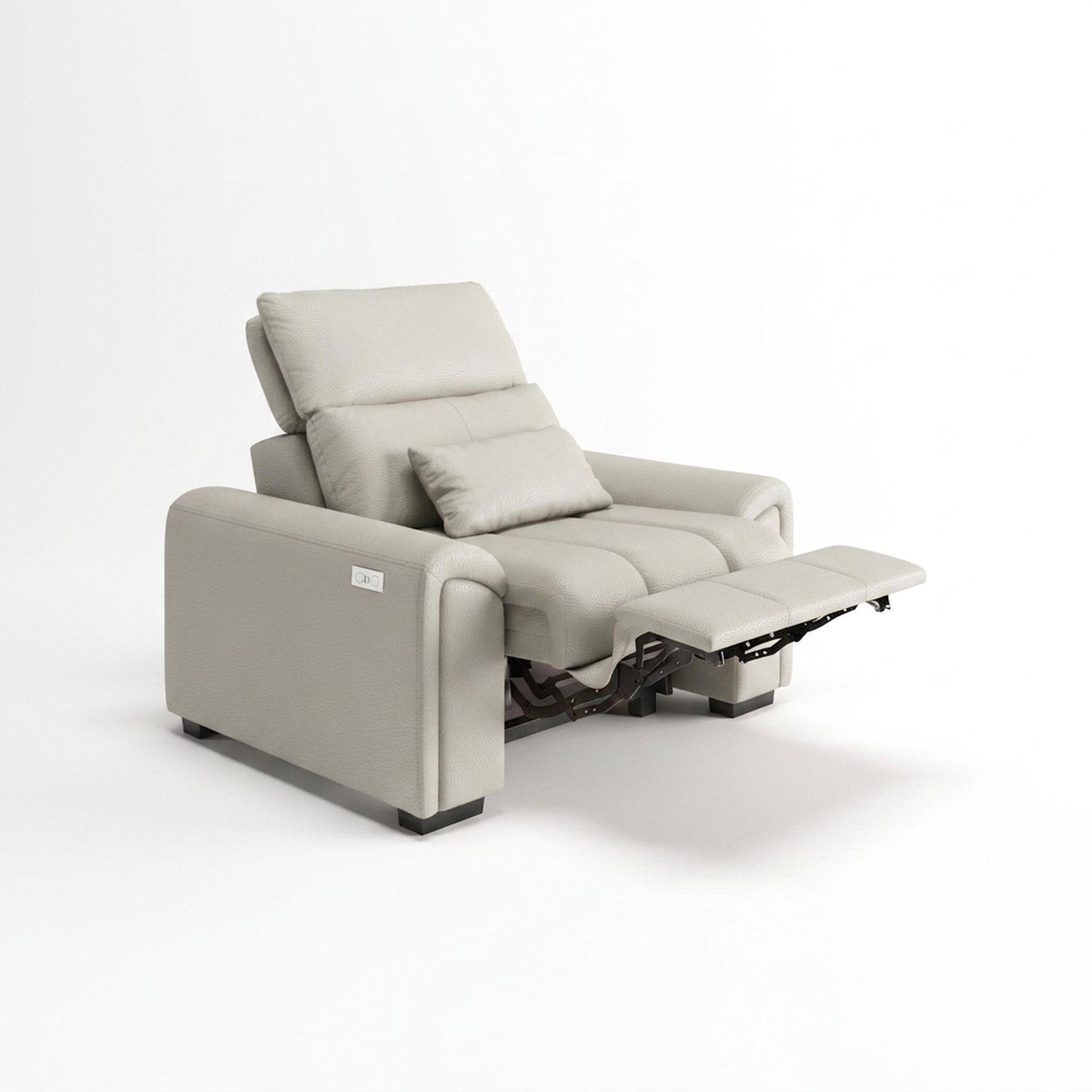 Eldur Relaxed Seat, 1 Seater ( 1 RR), Alabaster Veil Vegan Leather