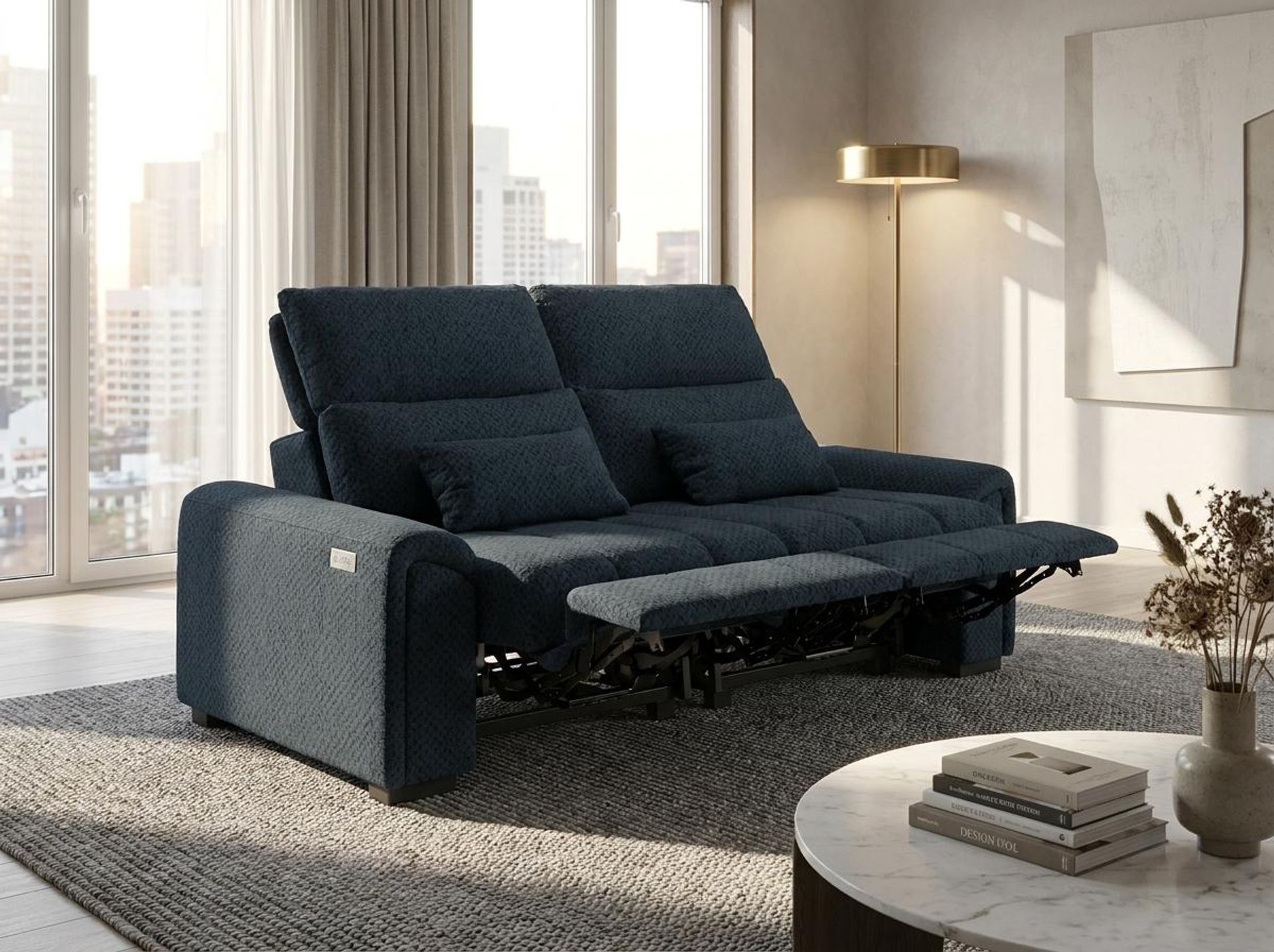 Eldur Relaxed Seat, 2 Seater ( 2 RR), Royal Ink Elite