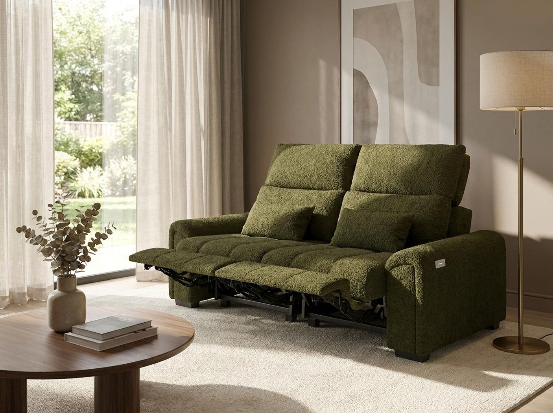 Eldur Relaxed Seat, 2 Seater ( 2 RR), Shadow Moss Elite
