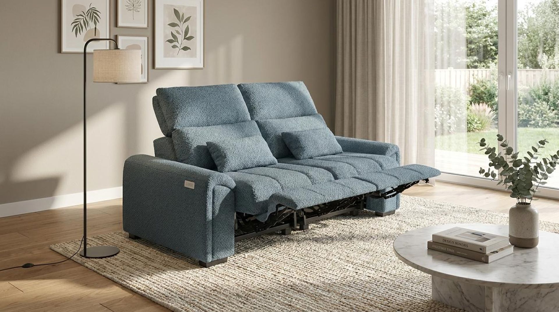 Eldur Relaxed Seat, 2 Seater ( 2 RR), Steel Mist Elite
