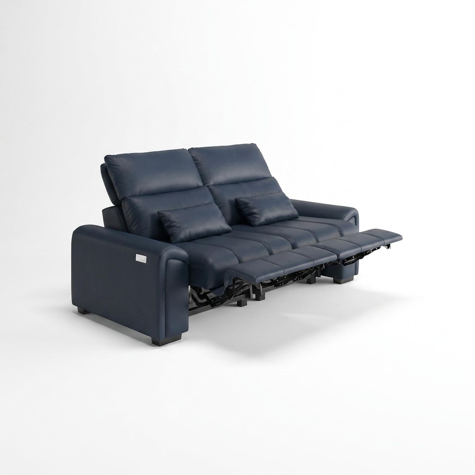 Eldur Relaxed Seat, 2 Seater ( 2 RR), Cobalt Vegan Leather