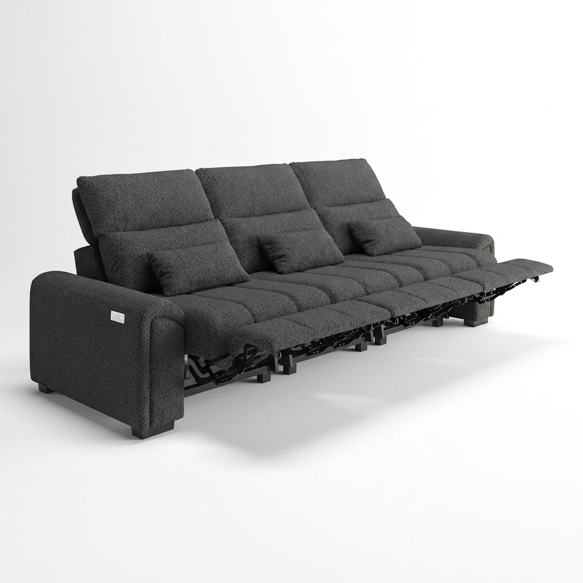 Eldur Relaxed Seat, 3 Seater (3 RR), Graphite Charcoal Elite