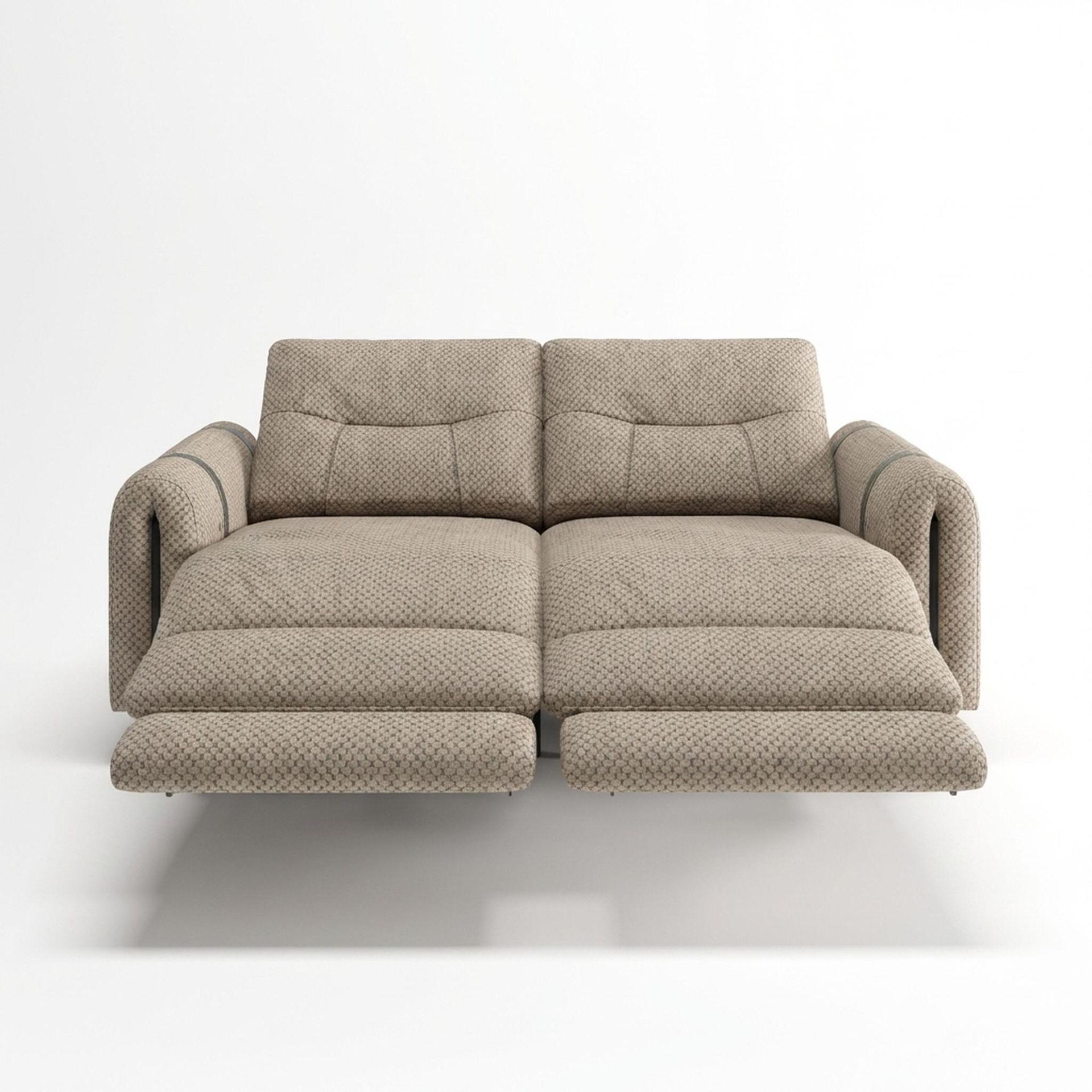 Fergus Relaxed Seat,Electric Recliner Mechanism, 2 Seater ( 2 RR), Warm Porcelain Elite
