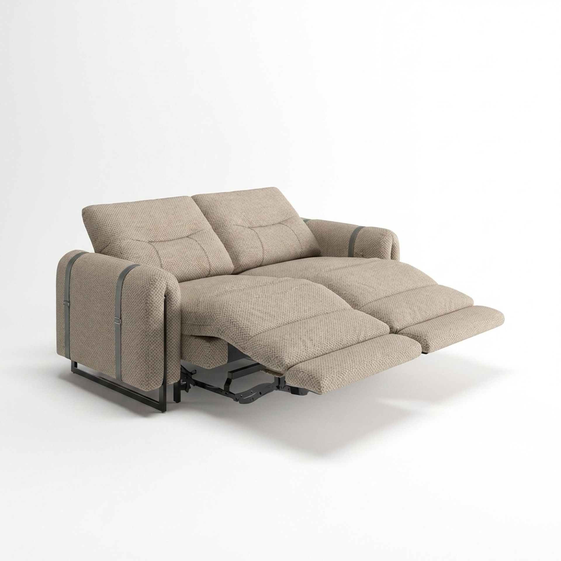 Fergus Relaxed Seat,Electric Recliner Mechanism, 2 Seater ( 2 RR), Warm Porcelain Elite