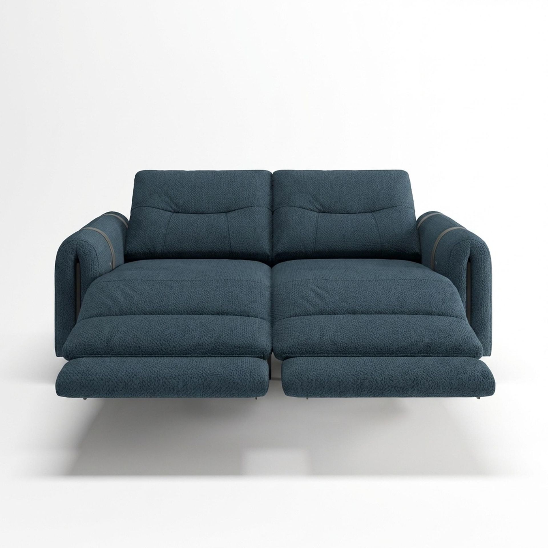 Fergus Relaxed Seat,Electric Recliner Mechanism, 2 Seater ( 2 RR), Royal Ink Elite