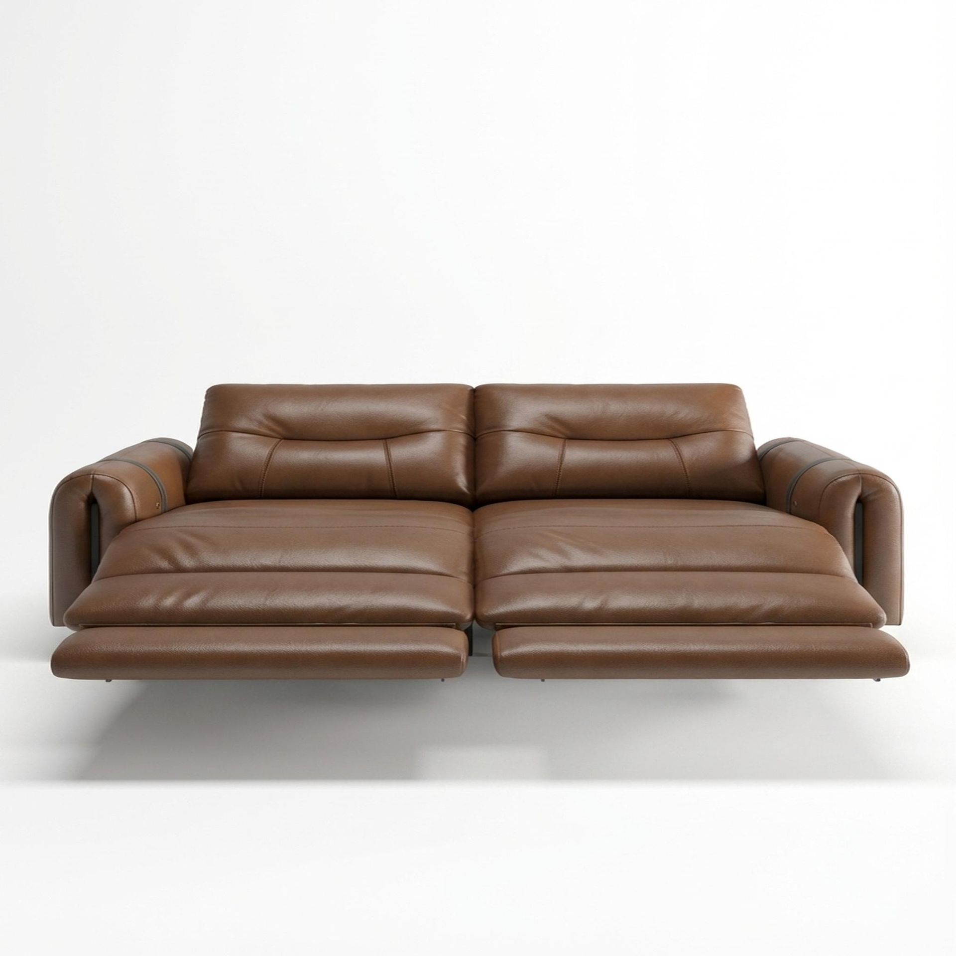 Fergus Relaxed Seat,Electric Recliner Mechanism, 2 Seater ( 2 RR), Cocoa Velvet Vegan Leather