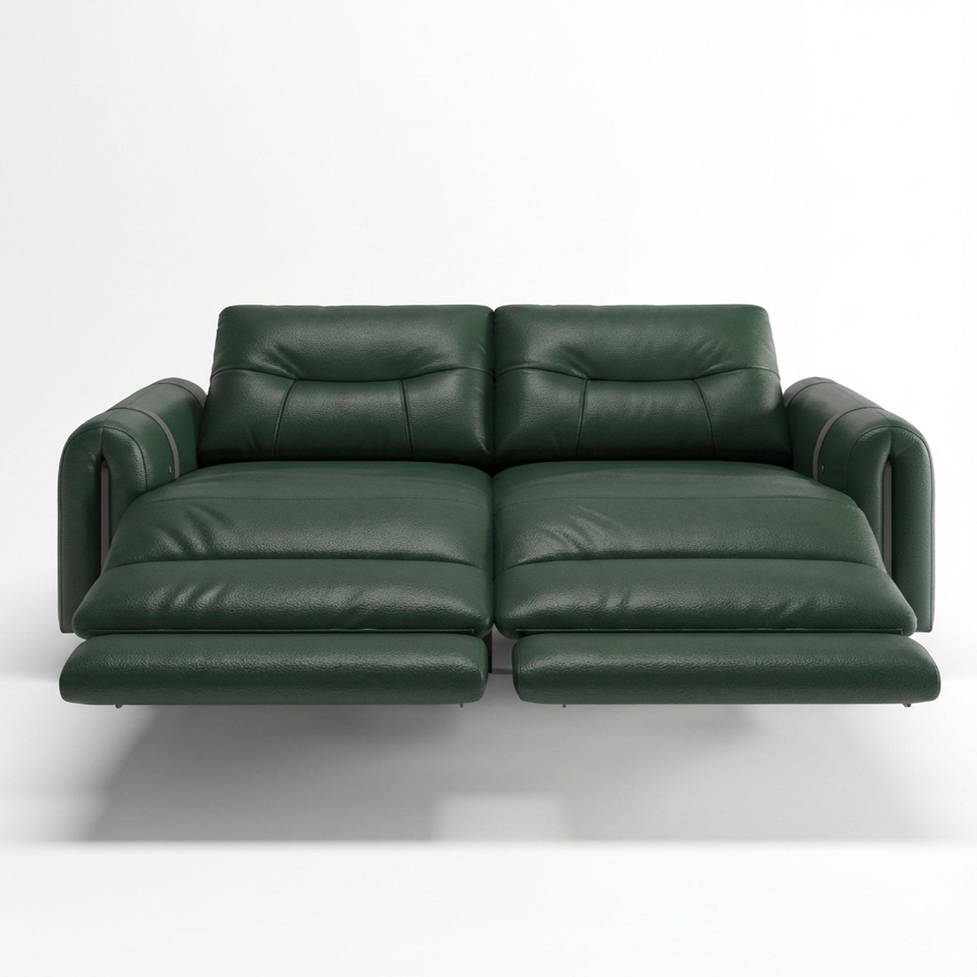Fergus Relaxed Seat,Electric Recliner Mechanism, 2 Seater ( 2 RR), Valencia Green Vegan Leather