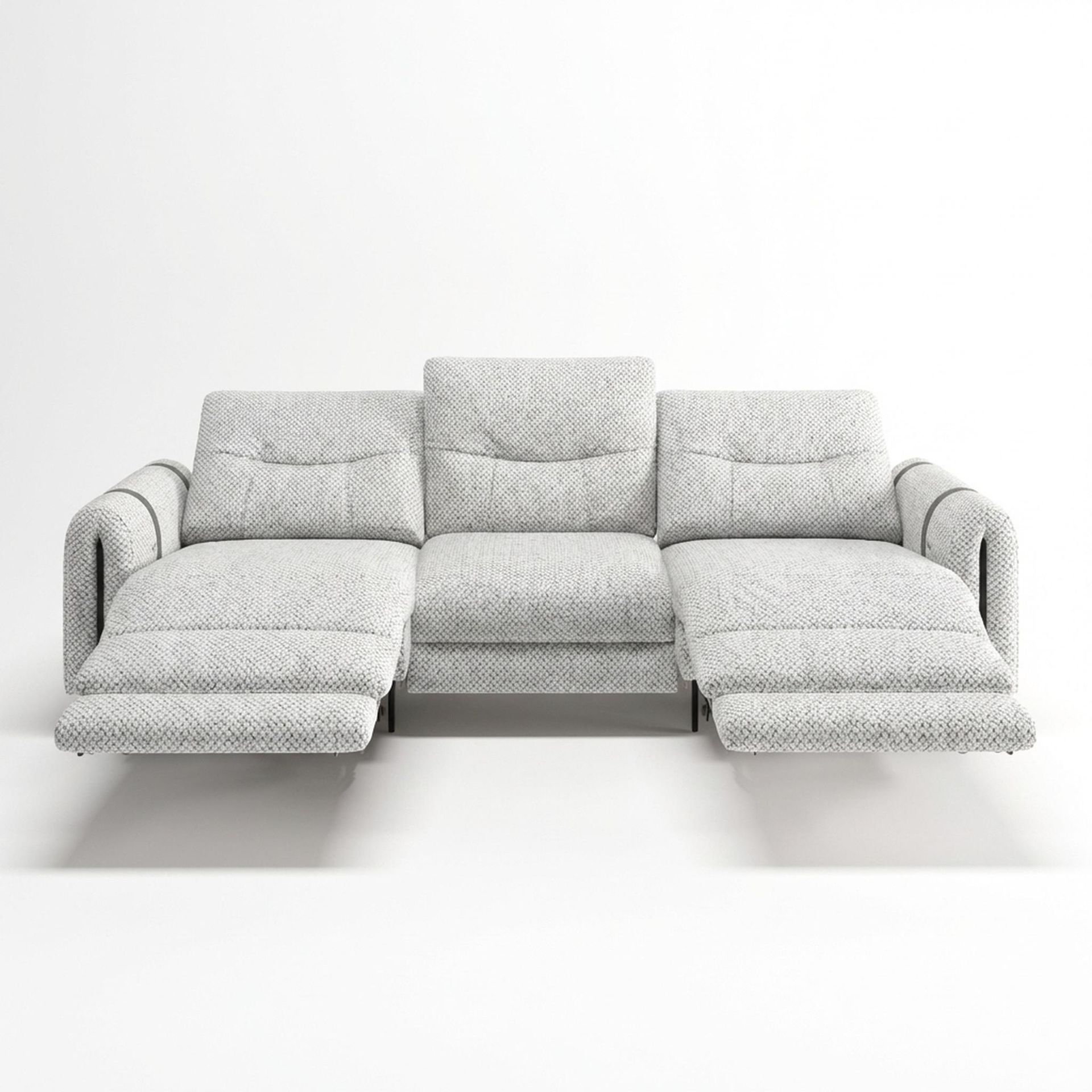 Fergus Relaxed Seat,Electric Recliner Mechanism, 3 Seater (2 RR), Opaline Snow Elite