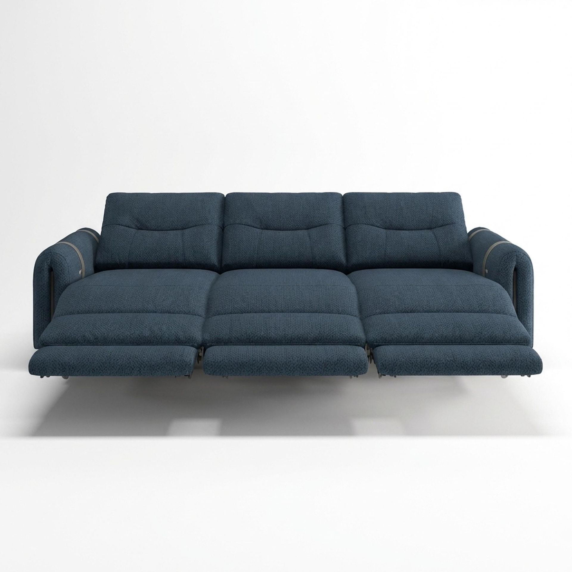Fergus Relaxed Seat,Electric Recliner Mechanism, 3 Seater (3 RR), Royal Ink Elite