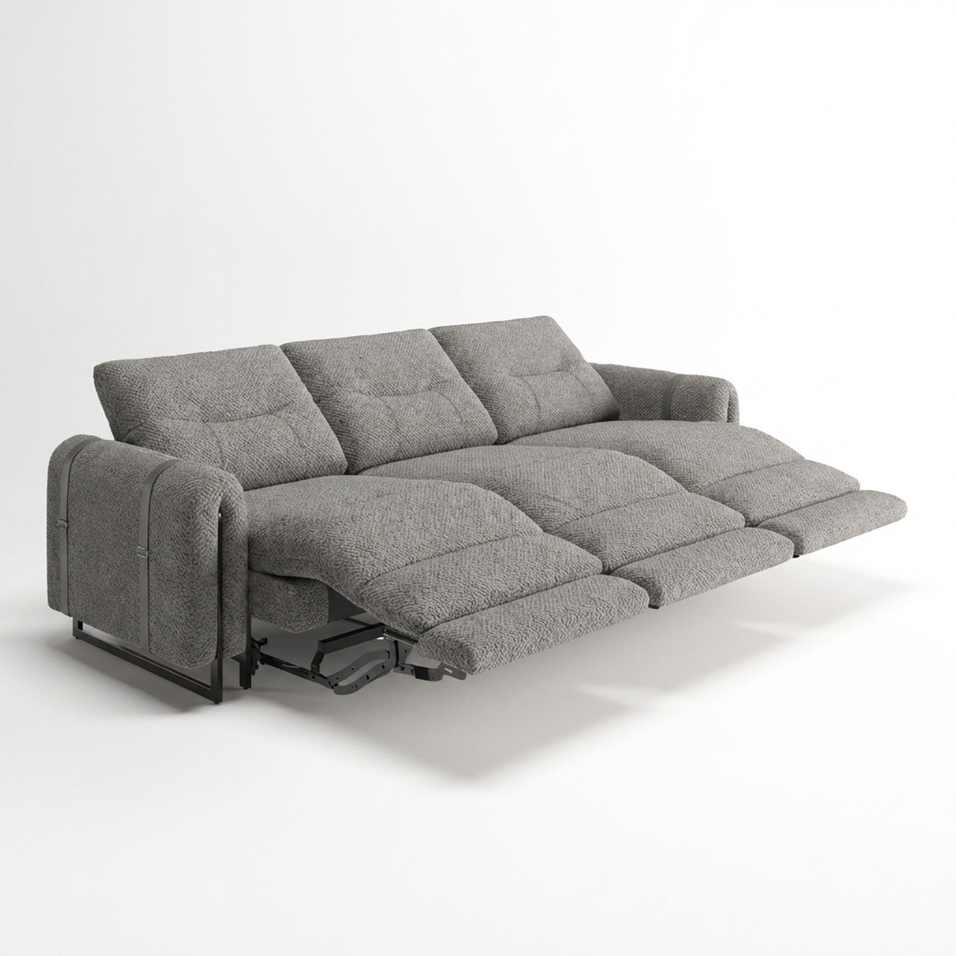 Fergus Relaxed Seat,Electric Recliner Mechanism, 3 Seater (3 RR), Clay Beige Elite