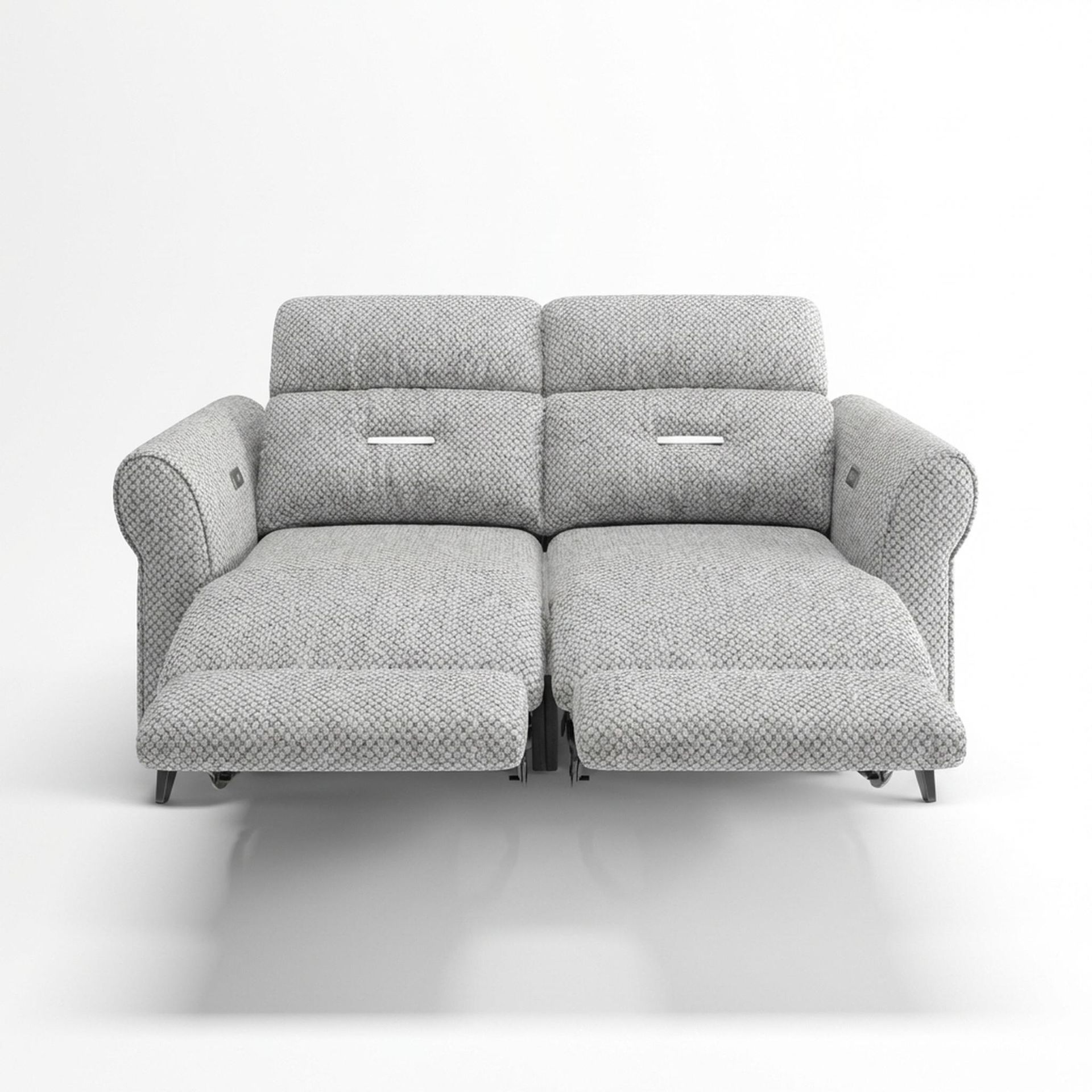 Florian Compact Seat,Electric Recliner Mechanism, 2 Seater ( 2 RR), Opaline Snow Elite