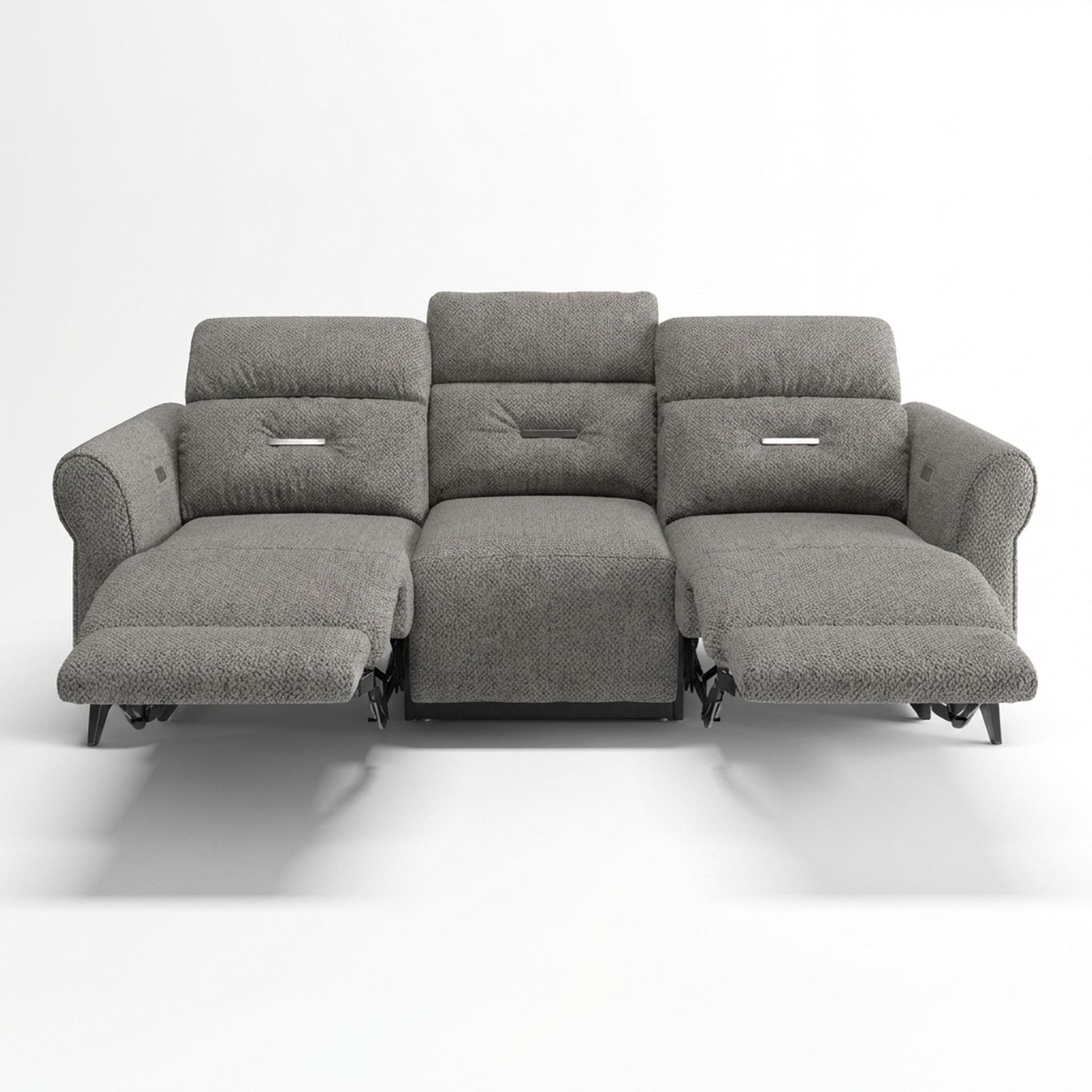 Florian Compact Seat,Electric Recliner Mechanism, 3 Seater (2 RR), Clay Beige Elite