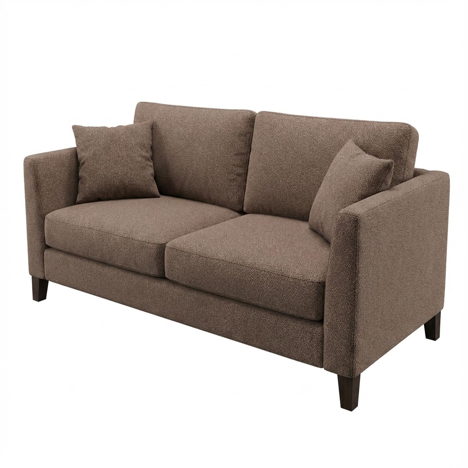 Hayden Home Premium Cozy Cuppa Pouf cum Coffee Table with Storage, Coco Walnut Legs, Essential Ballet Slipper Upholstery