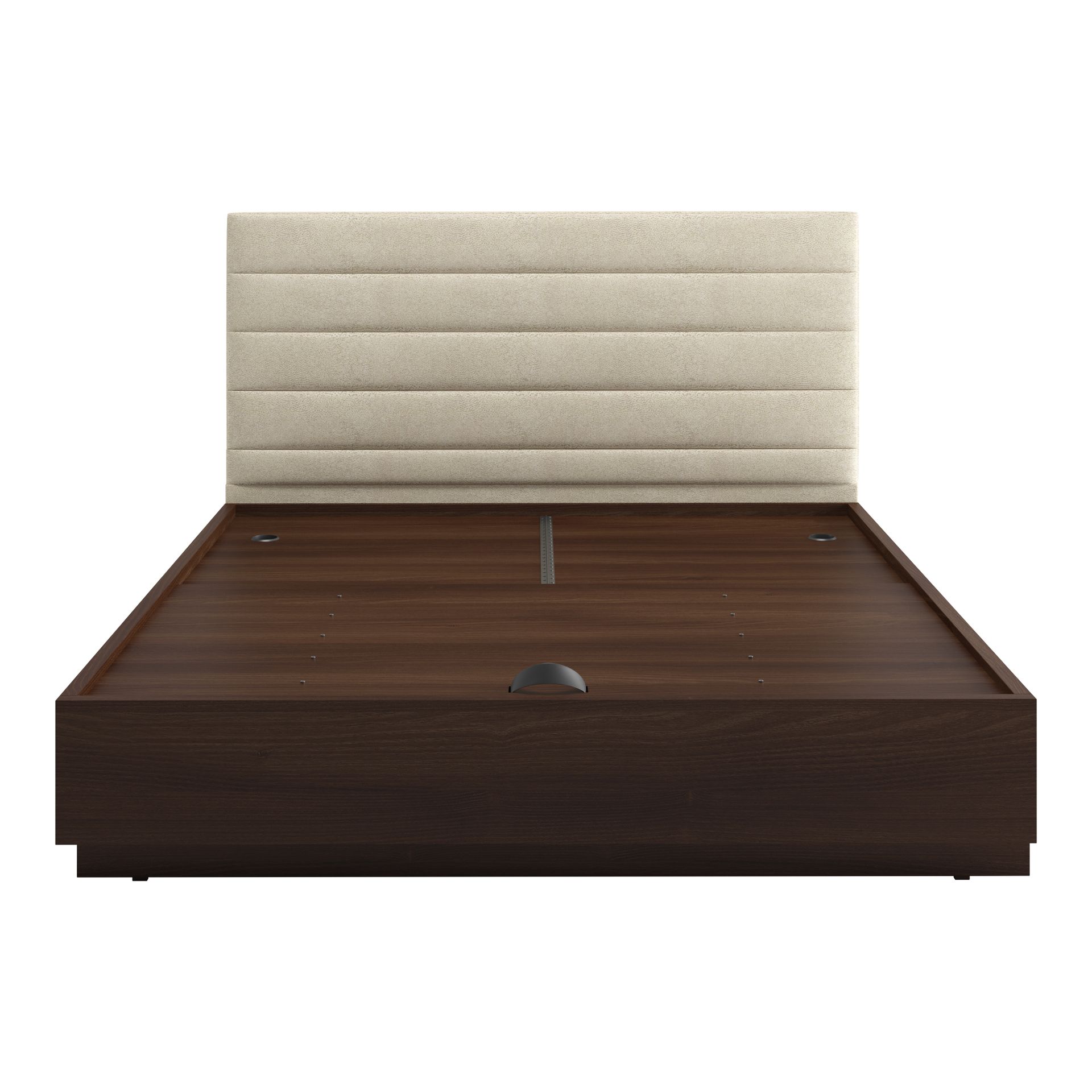 Hayden Home Augustus Bed, MDF Material, King Size, Without Storage, Essential Sand Upholstery