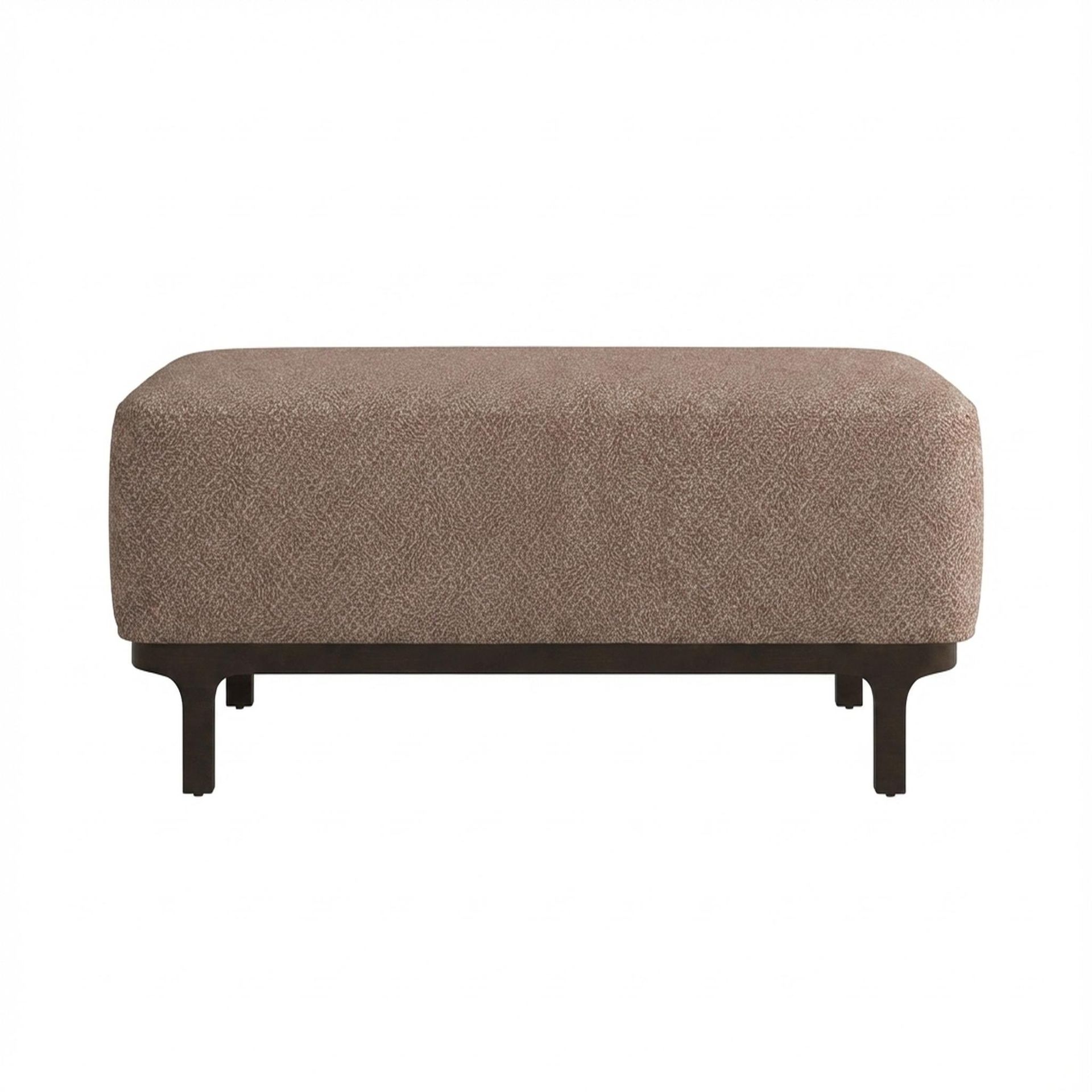Hayden Home Premium Classic Serenity Bench, Coco Walnut Legs, Essential Ballet Slipper Upholstery