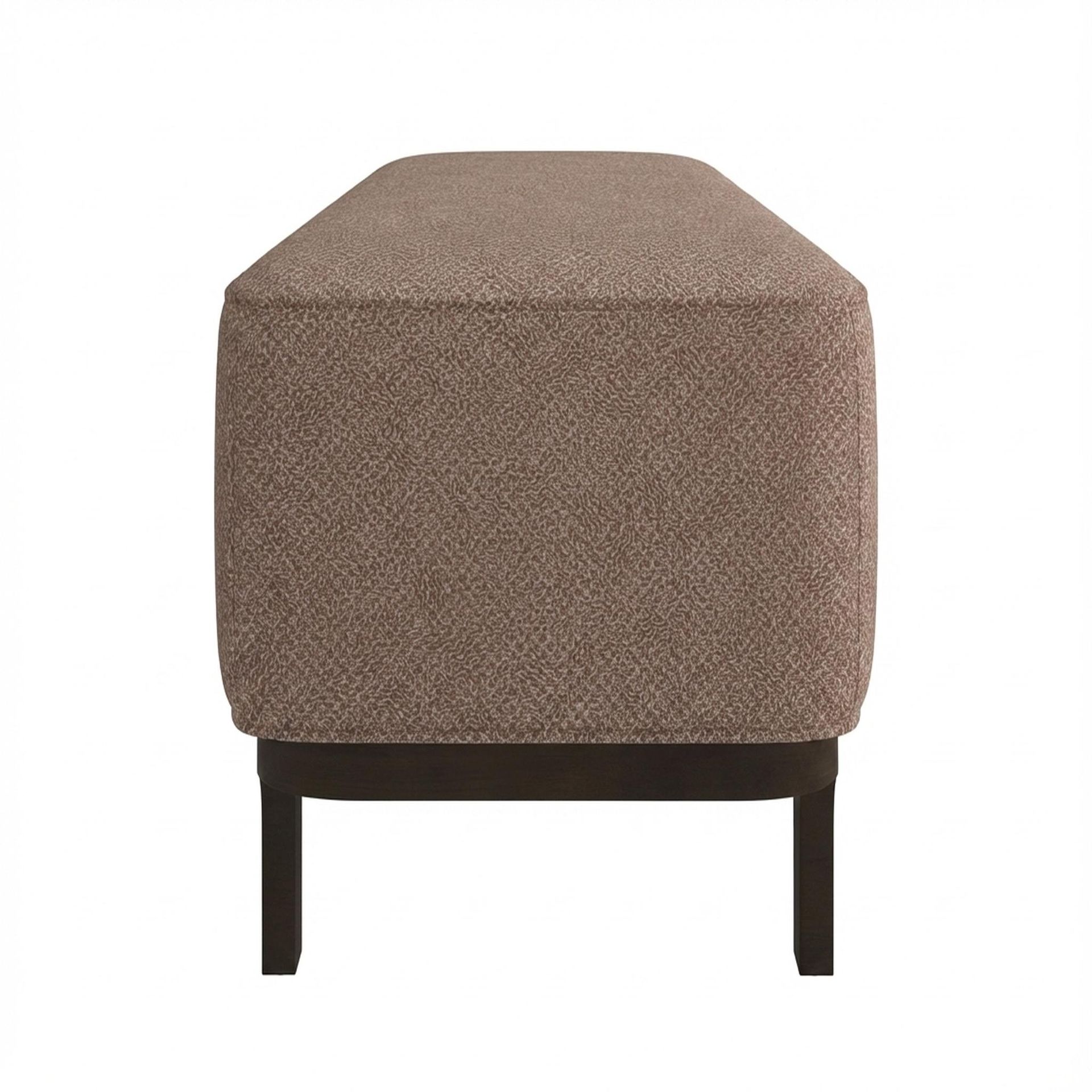 Hayden Home Premium Classic Serenity Bench, Coco Walnut Legs, Essential Ballet Slipper Upholstery