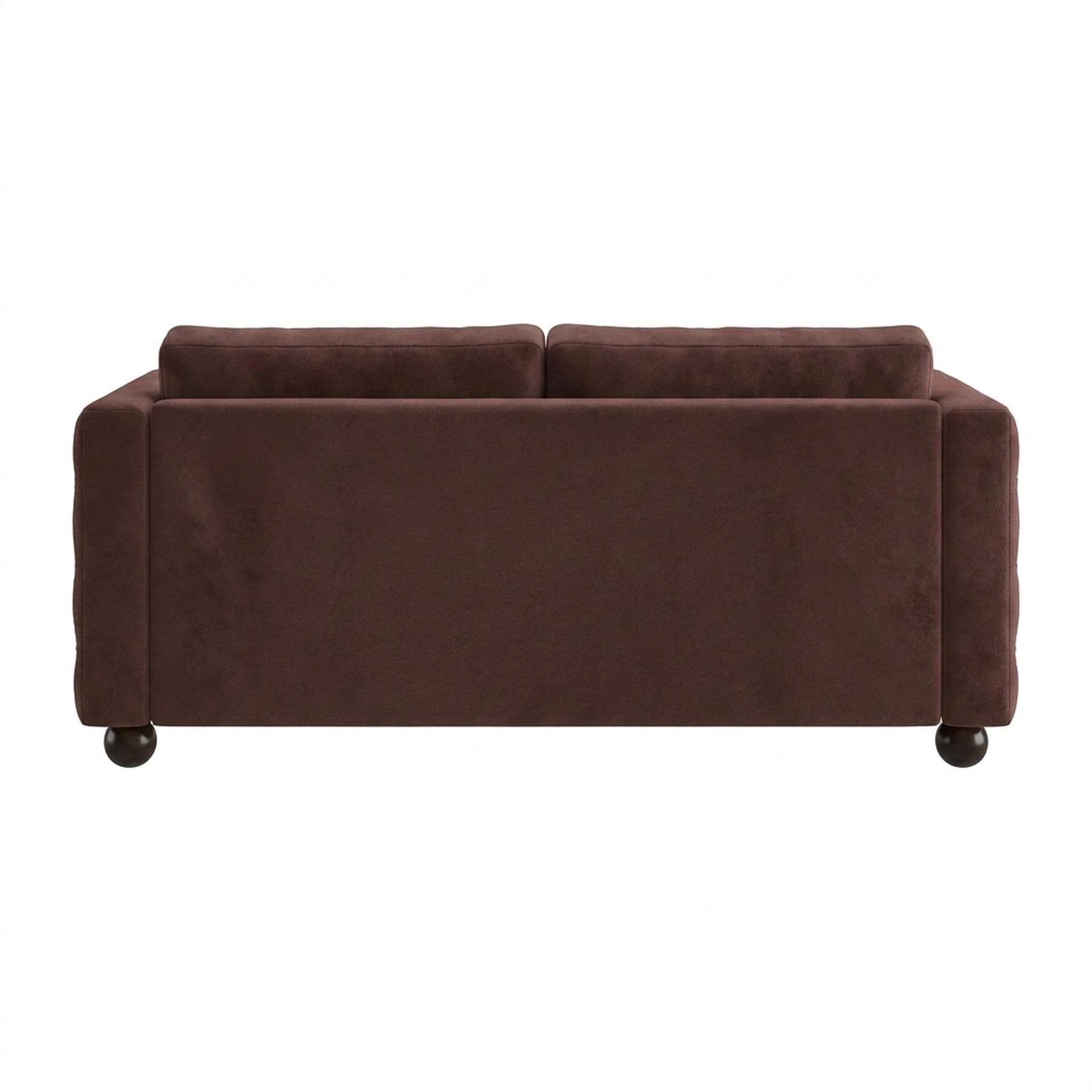 Hayden Home Premium Classic Tufted Sofa Bed, Coco Walnut Legs, Premium Ballet Pink Upholstery