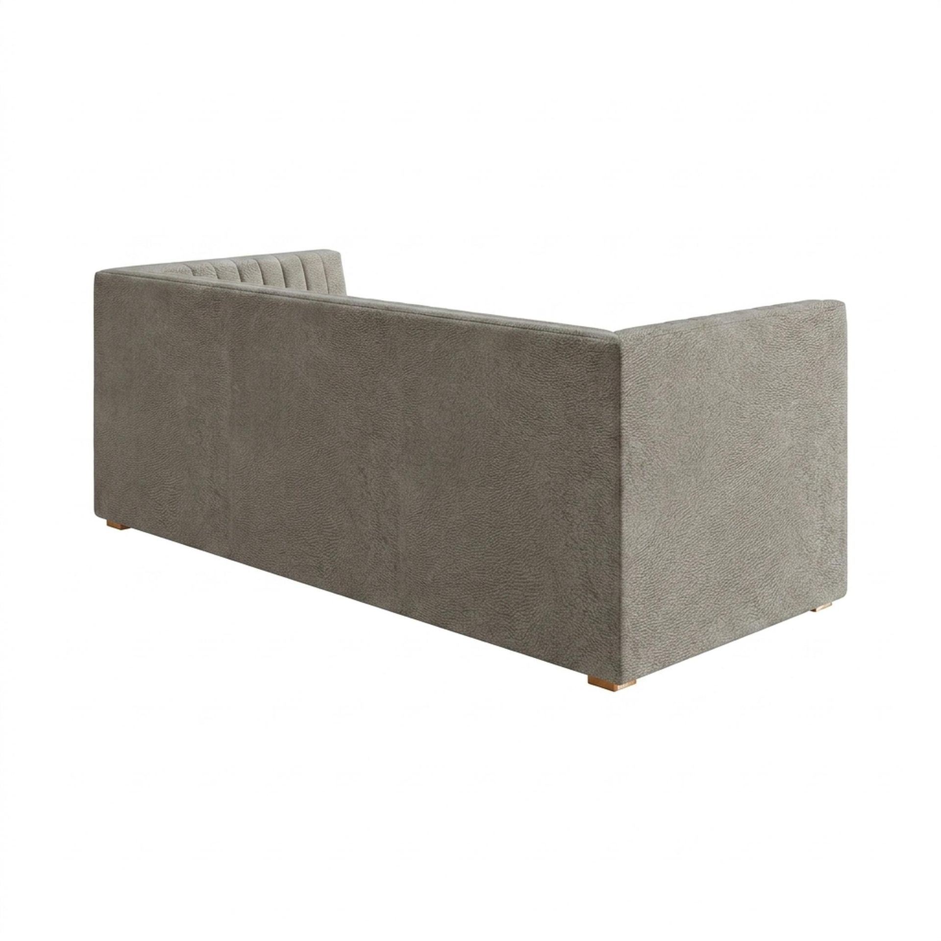 Hayden Home Premium Grove Gather Sofa Bed, Warm Cedar Legs, Essential Bone Upholstery
