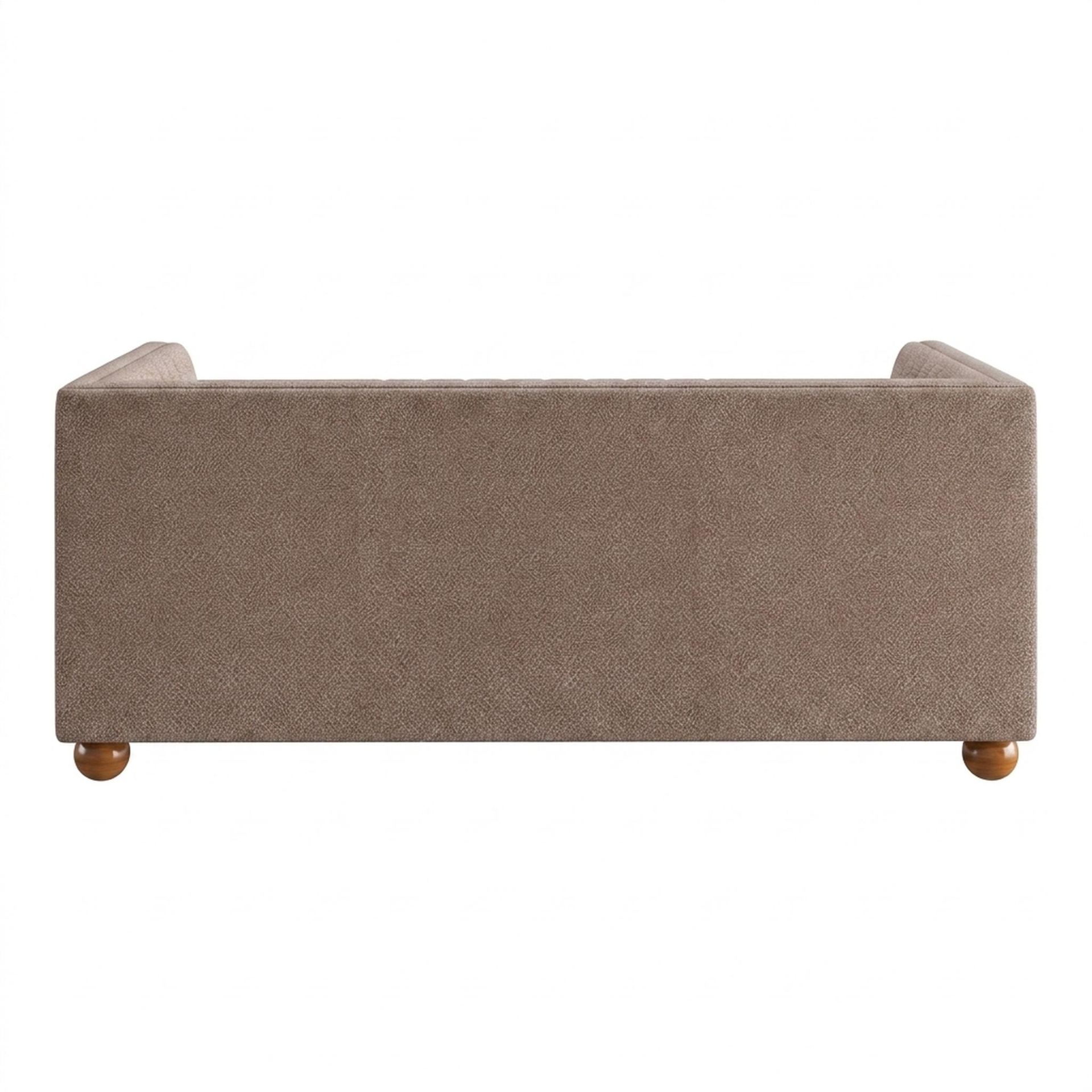 Hayden Home Premium Grove Gather Sofa Bed, Warm Cedar Legs, Essential Ballet Slipper Upholstery