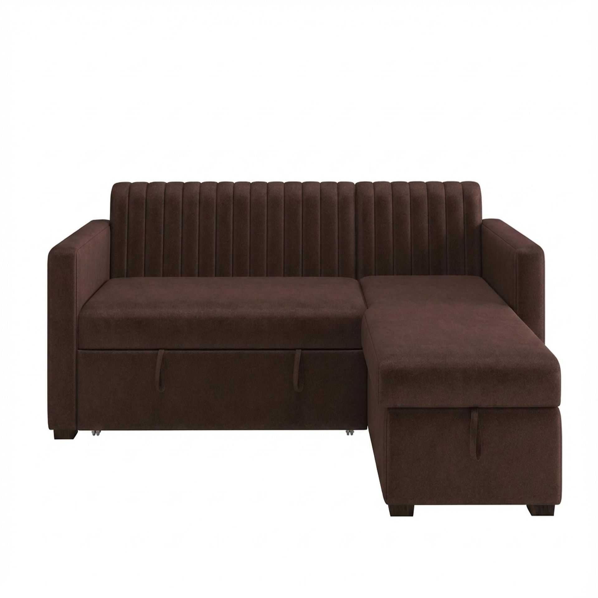 Hayden Home Premium Grove Paradise Sofa Bed, Coco Walnut Legs, Premium Ballet Pink Upholstery