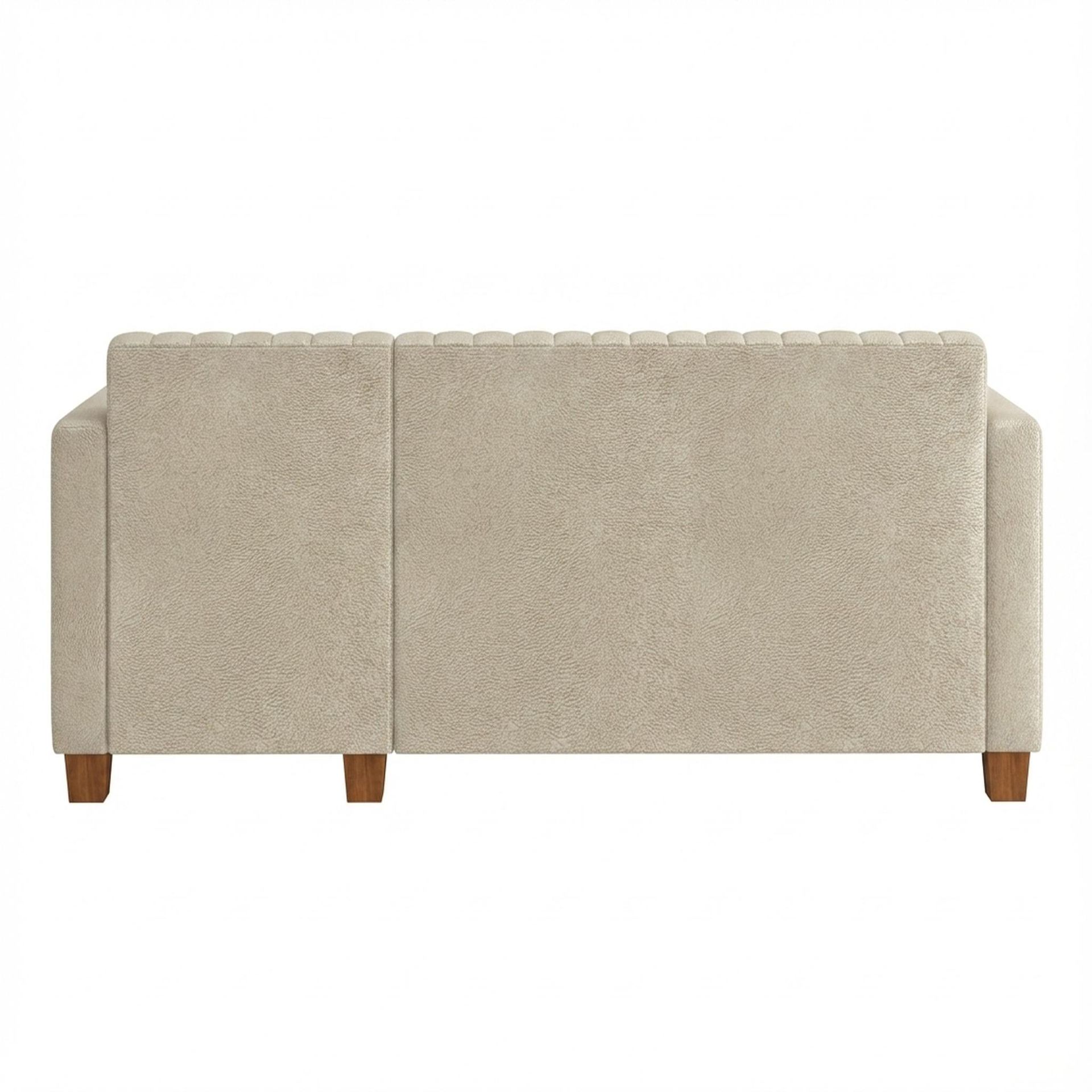 Hayden Home Premium Grove Paradise Sofa Bed, Warm Cedar Legs, Essential Sand Upholstery