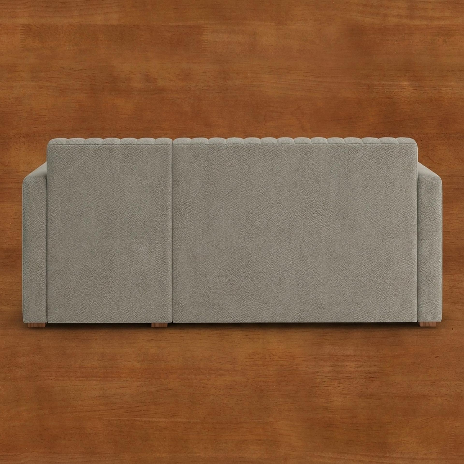 Hayden Home Premium Grove Paradise Sofa Bed, Warm Cedar Legs, Essential Bone Upholstery