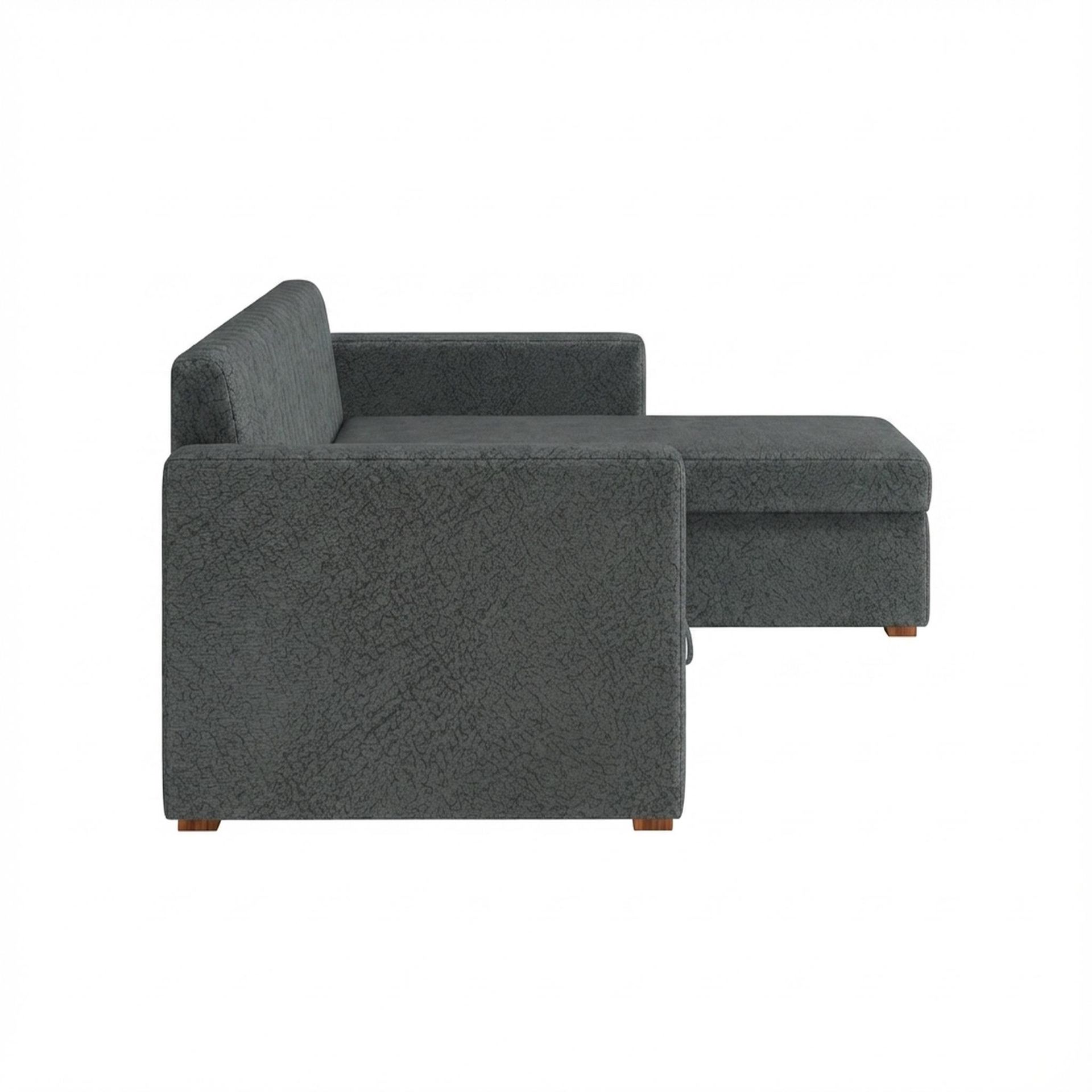 Hayden Home Premium Grove Paradise Sofa Bed, Warm Cedar Legs, Essential Frost Upholstery