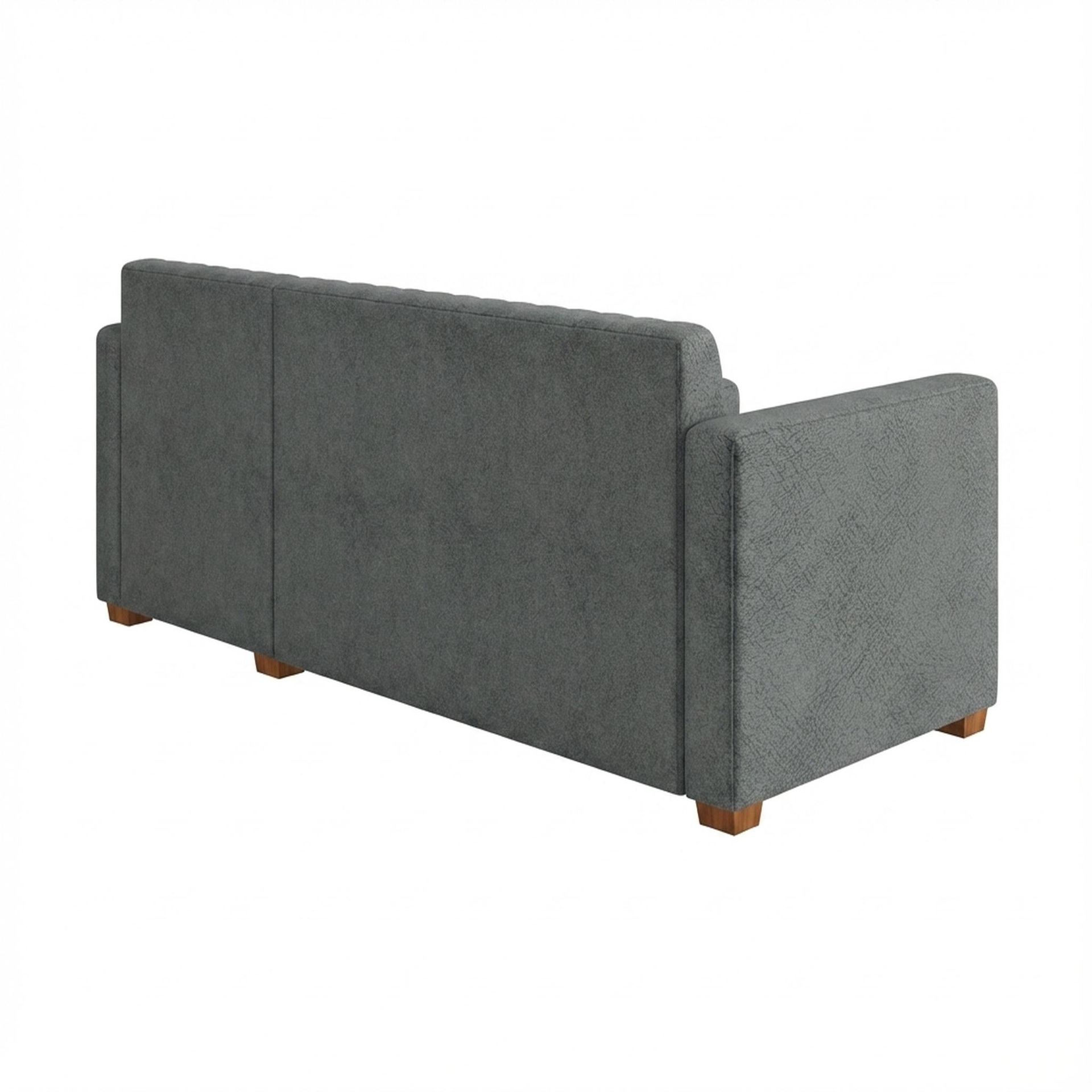 Hayden Home Premium Grove Paradise Sofa Bed, Warm Cedar Legs, Essential Frost Upholstery