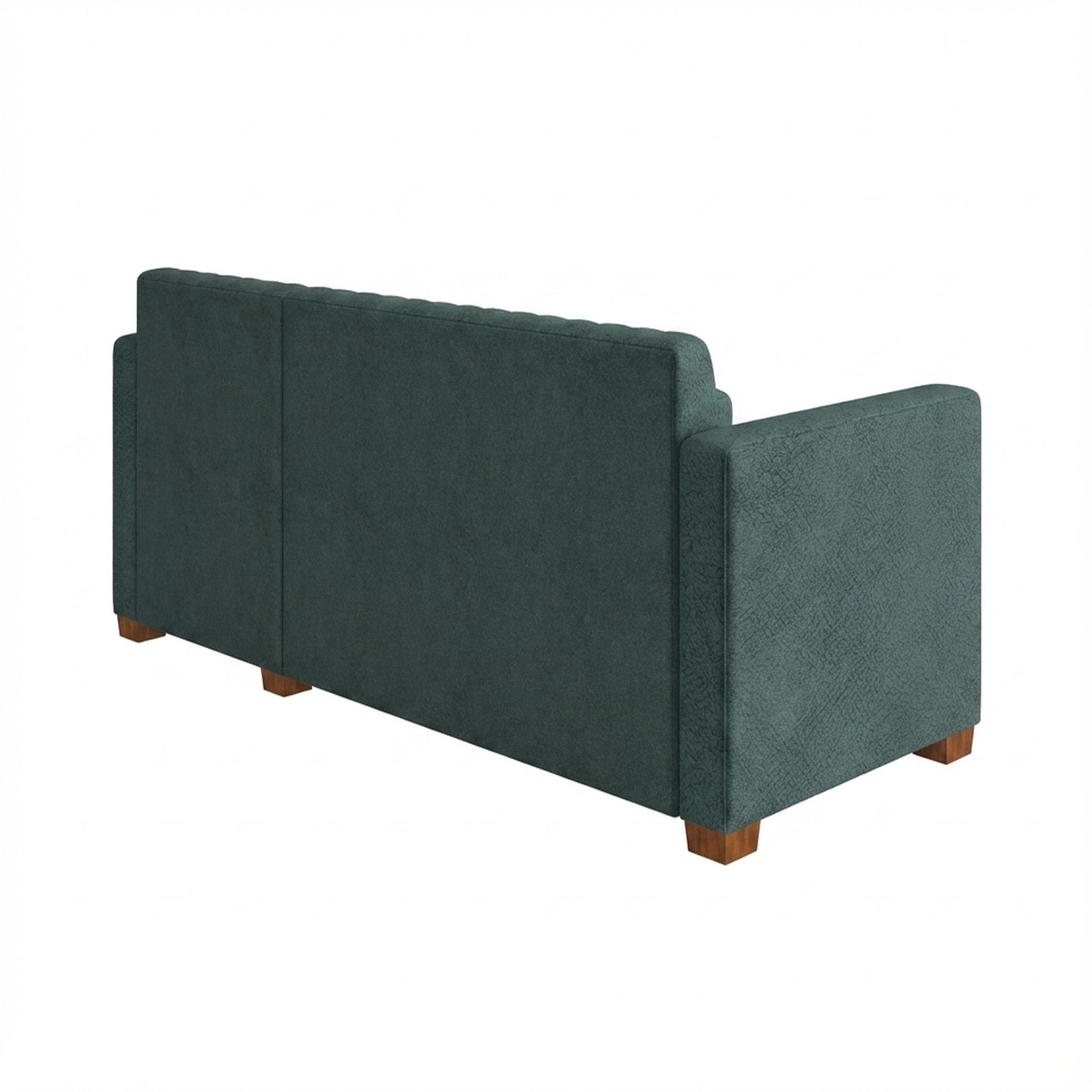 Hayden Home Premium Grove Paradise Sofa Bed, Warm Cedar Legs, Essential Teal Mist Upholstery