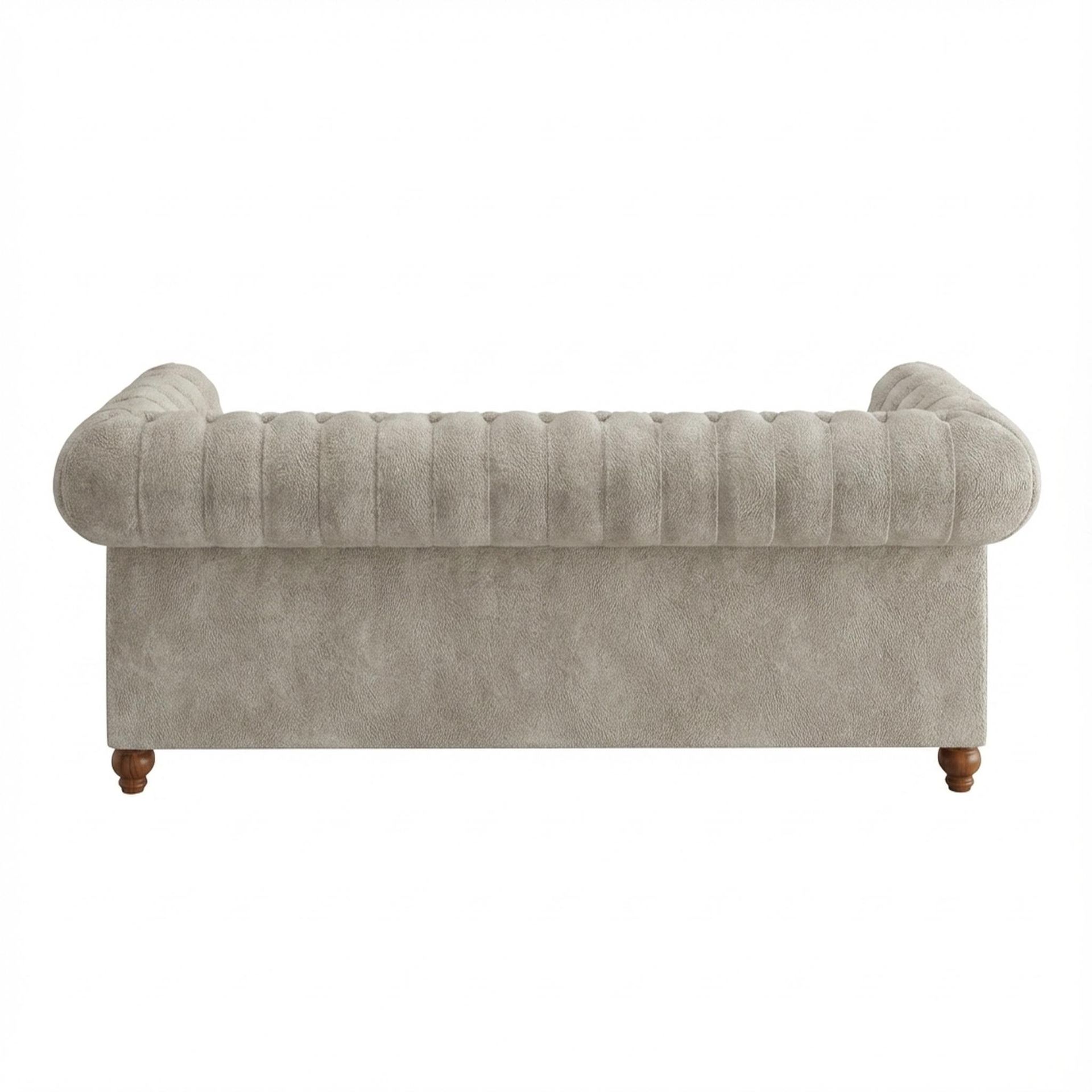 Hayden Home Premium Cambridge 3 Seater Sofa, Warm Cedar Leg, Essential Bone Upholstery