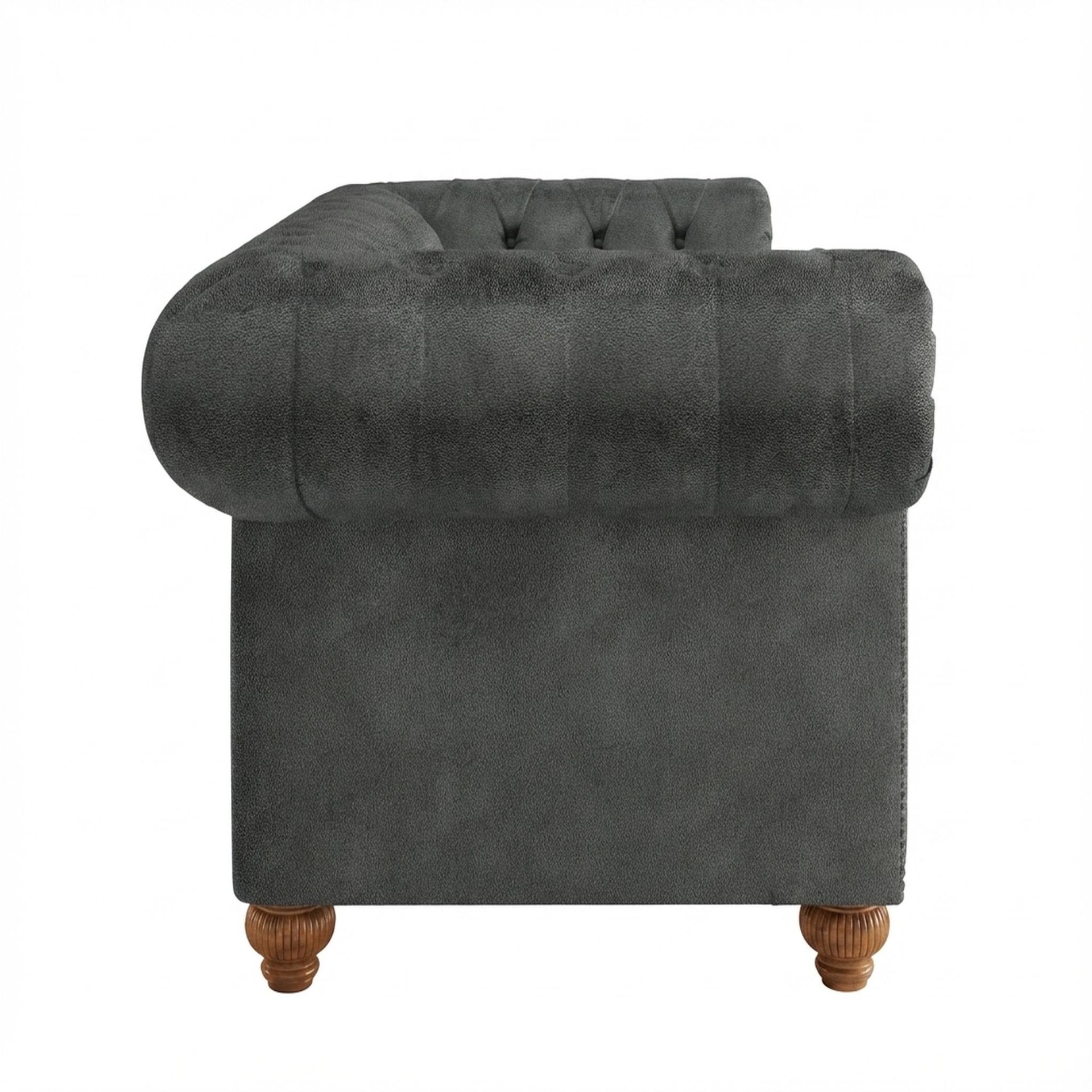 Hayden Home Premium Cambridge 2 Seater Sofa, Warm Cedar Leg, Essential Frost Upholstery