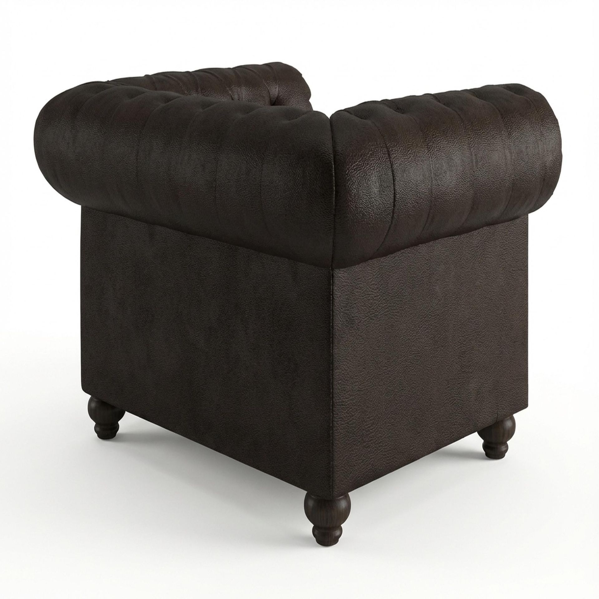 Hayden Home Premium Cambridge 1 Seater Sofa, Coco Walnut Leg, Essential Beige Brown Upholstery