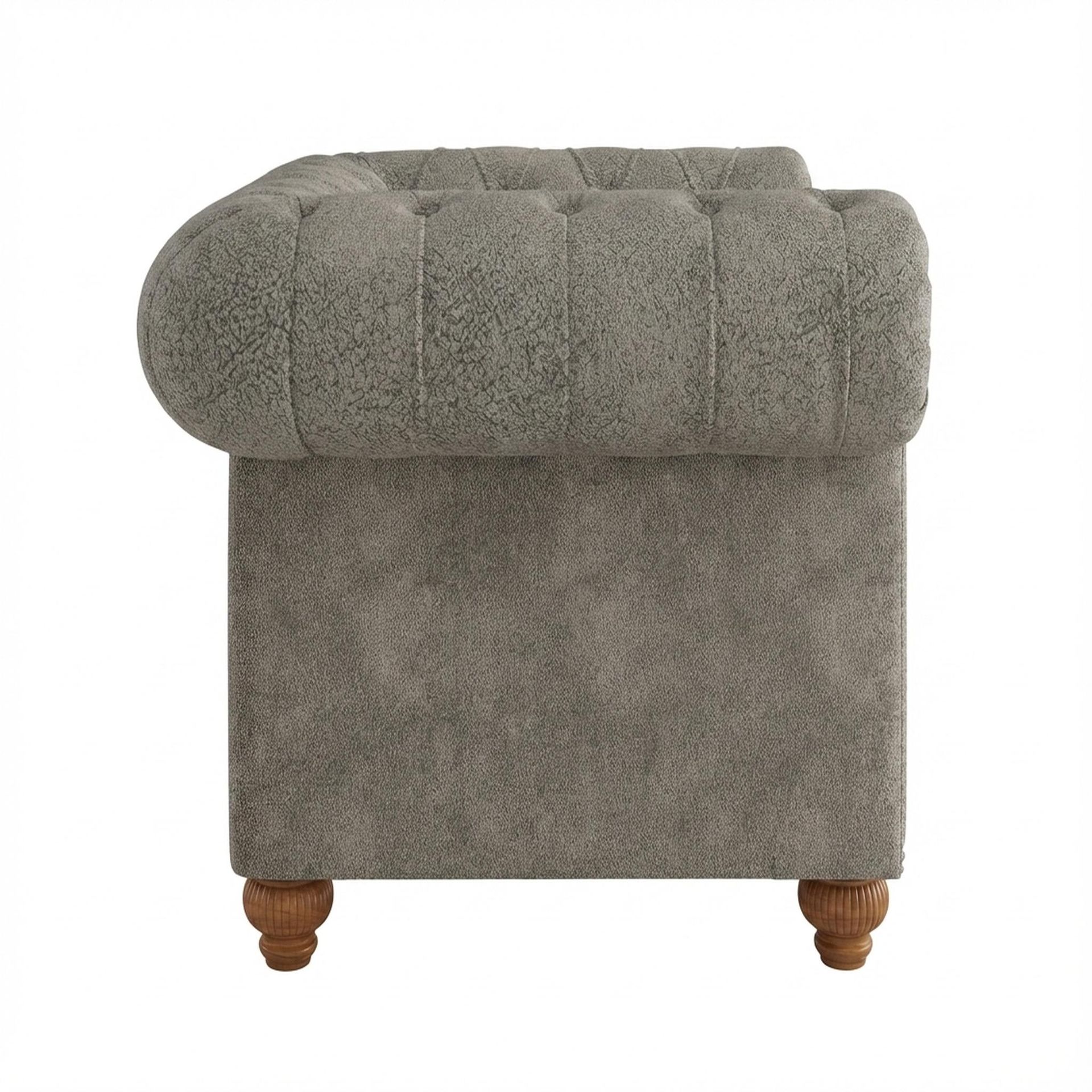 Hayden Home Premium Cambridge 1 Seater Sofa, Warm Cedar Leg, Essential Biscuit Upholstery
