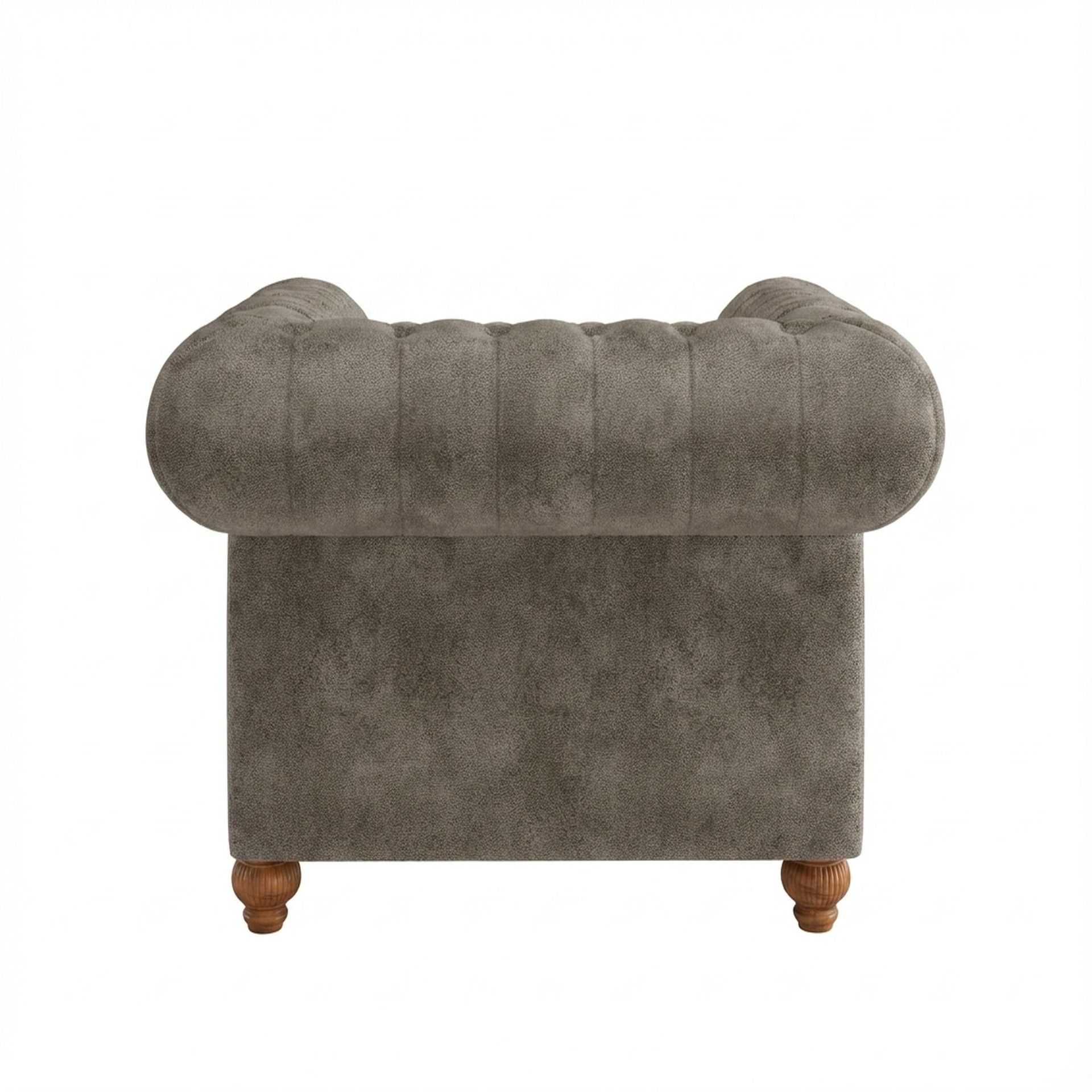 Hayden Home Premium Cambridge 1 Seater Sofa, Warm Cedar Leg, Essential Biscuit Upholstery