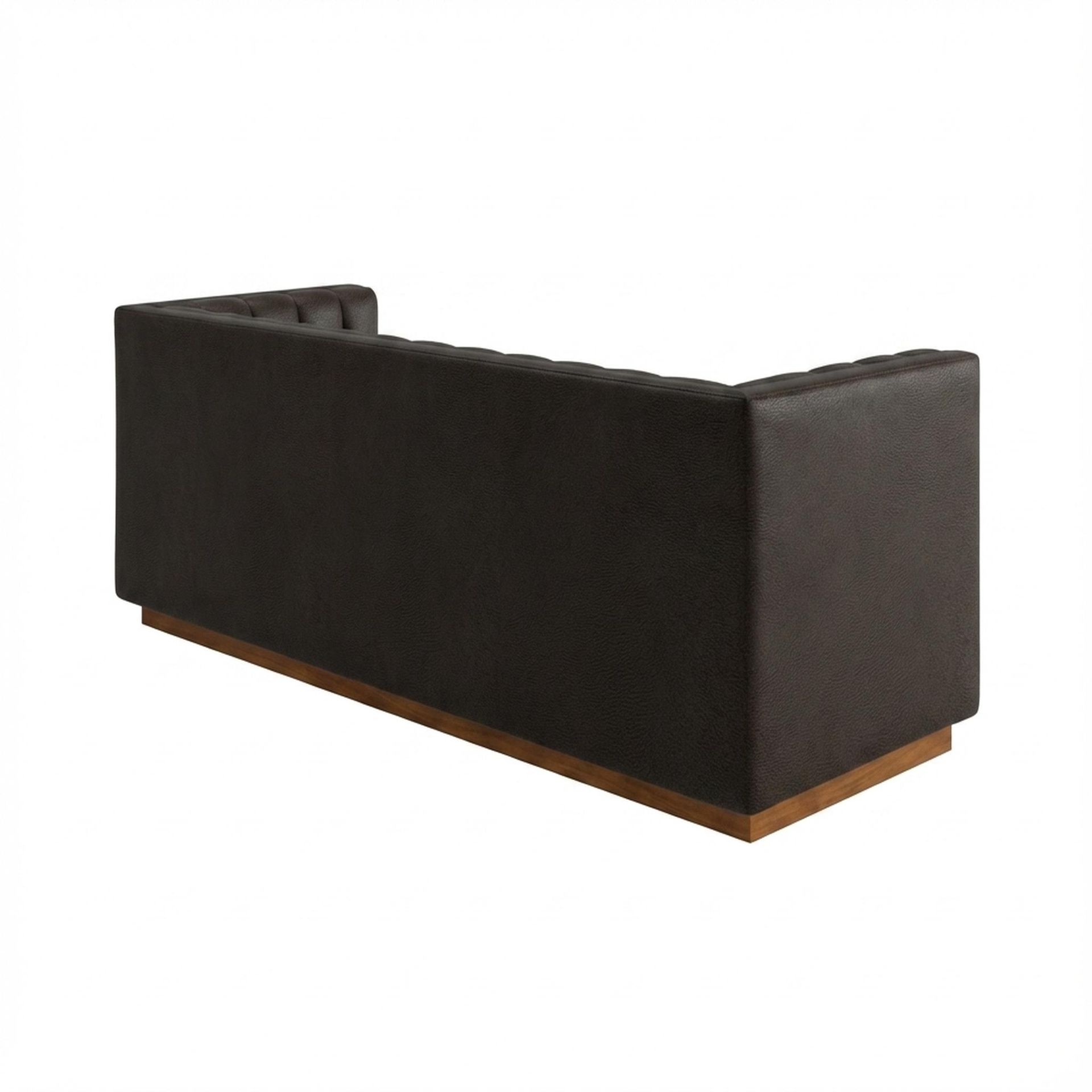 Hayden Home Premium Lagos 3 Seater Sofa, Warm Cedar Leg, Essential Beige Brown Upholstery